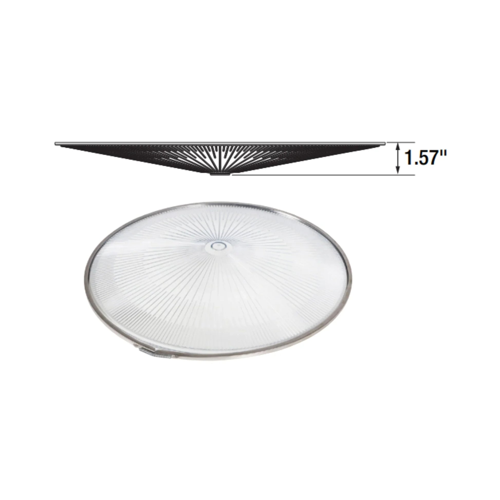 Polycarbonate Bottom Lens, For Use With 65616 or 65617 - Bees Lighting