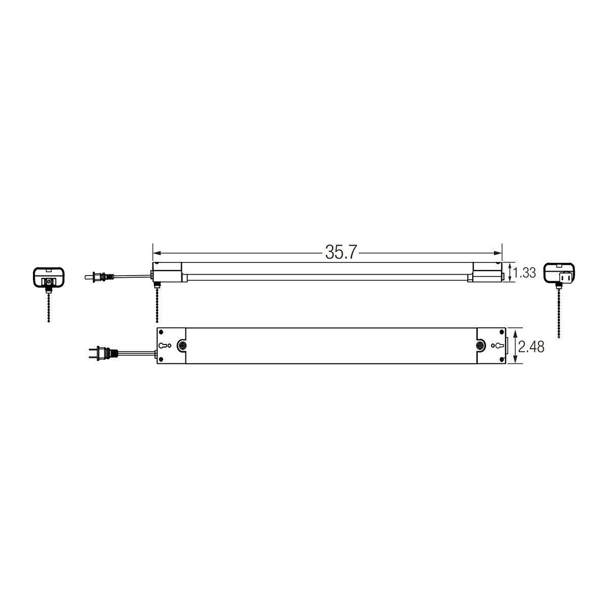 3ft LED Shop Light, 3000 Lumens, 30W, 4000K, 120V - Bees Lighting