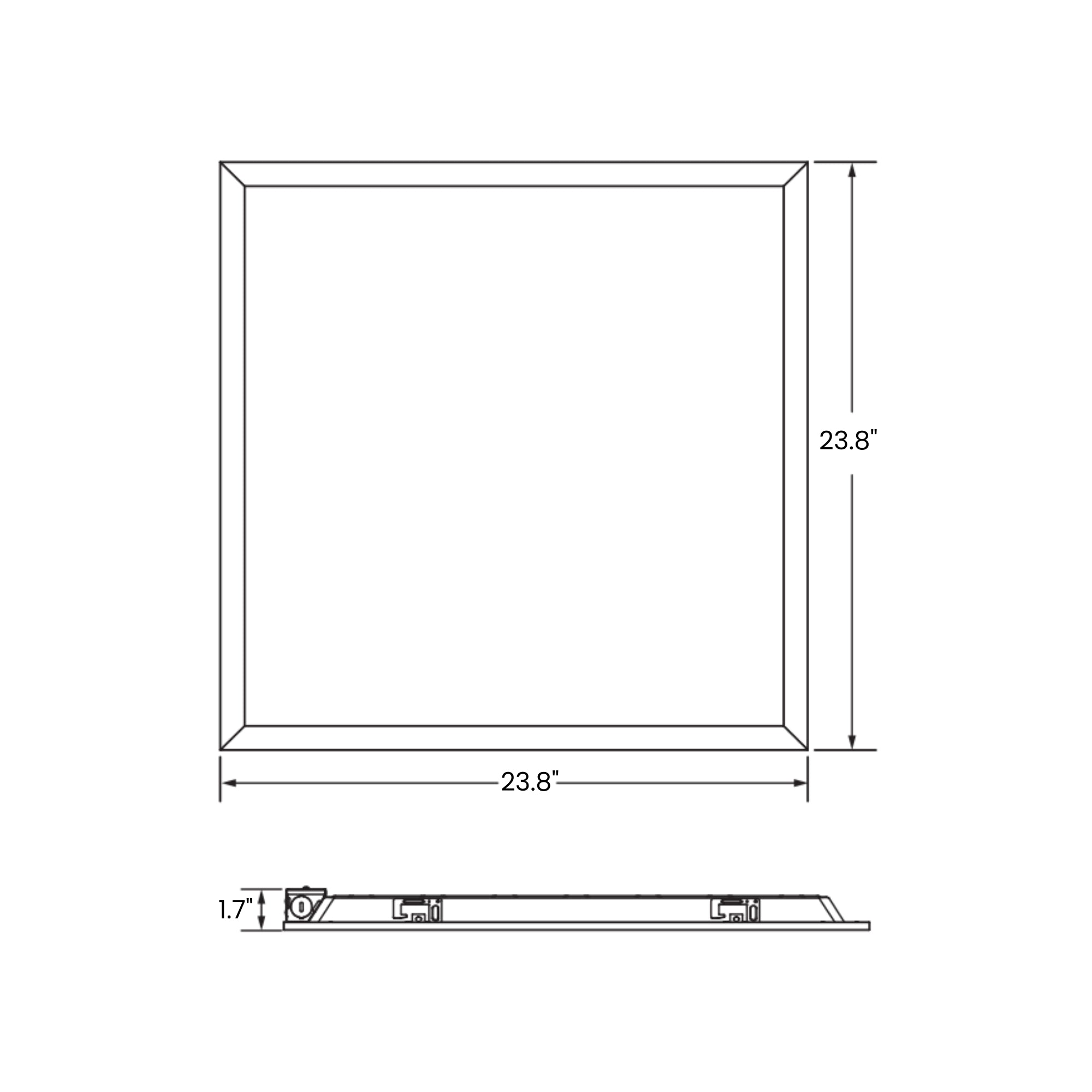 SYLVANIA ValueLED 2x2 LED Panel Light - 30W, 3750 Lumens, 4000K Cool White, 120-277V