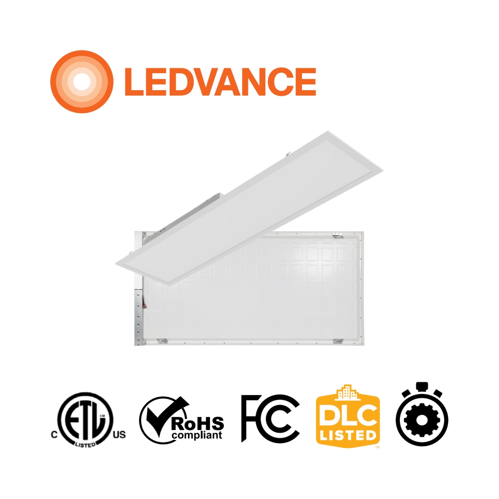 1x4 LED Panel Light, 3300 Lumens, 30W, 35K/40K/50K, 120-277V