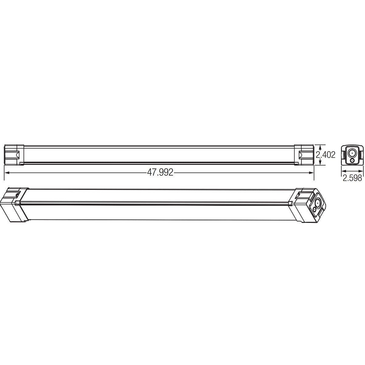 4ft LED Tri Proof Vapor Light, 66 Watts, 7500 Lumens, 35K/40K/50K, 120/277V - Bees Lighting