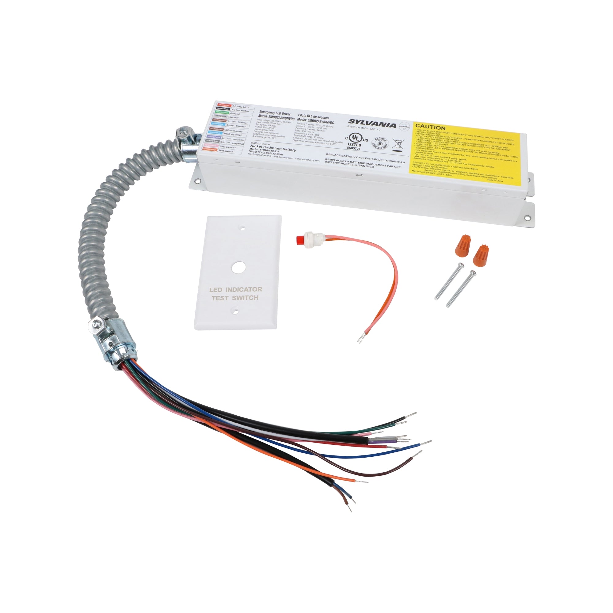 LED Emergency Drivers, 8W, 700 Lumens, Connect to AC Input of Downlight & Troffers - Bees Lighting