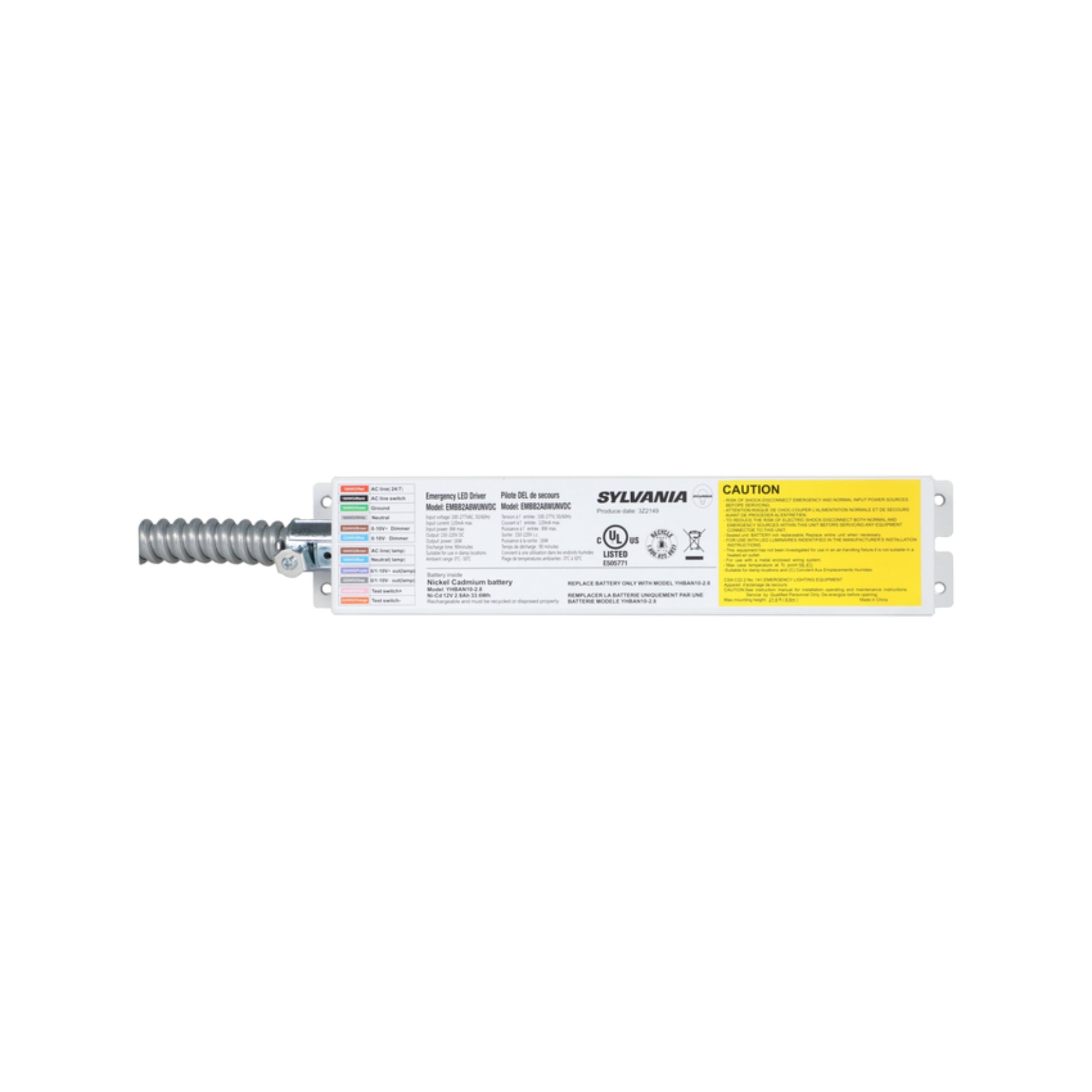 16W LED Emergency Driver, For Downlight & Troffers, Single Flex