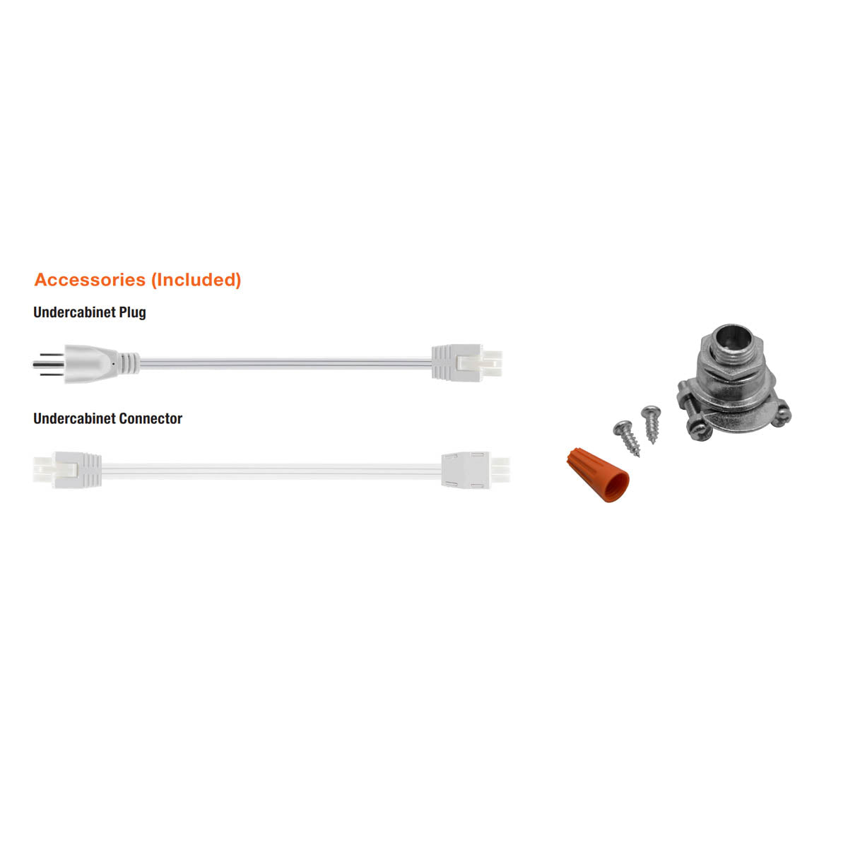 18 Inch Under Cabinet LED Light with Tilting Lens, 1000 Lumens, Selectable CCT, 120V - Bees Lighting