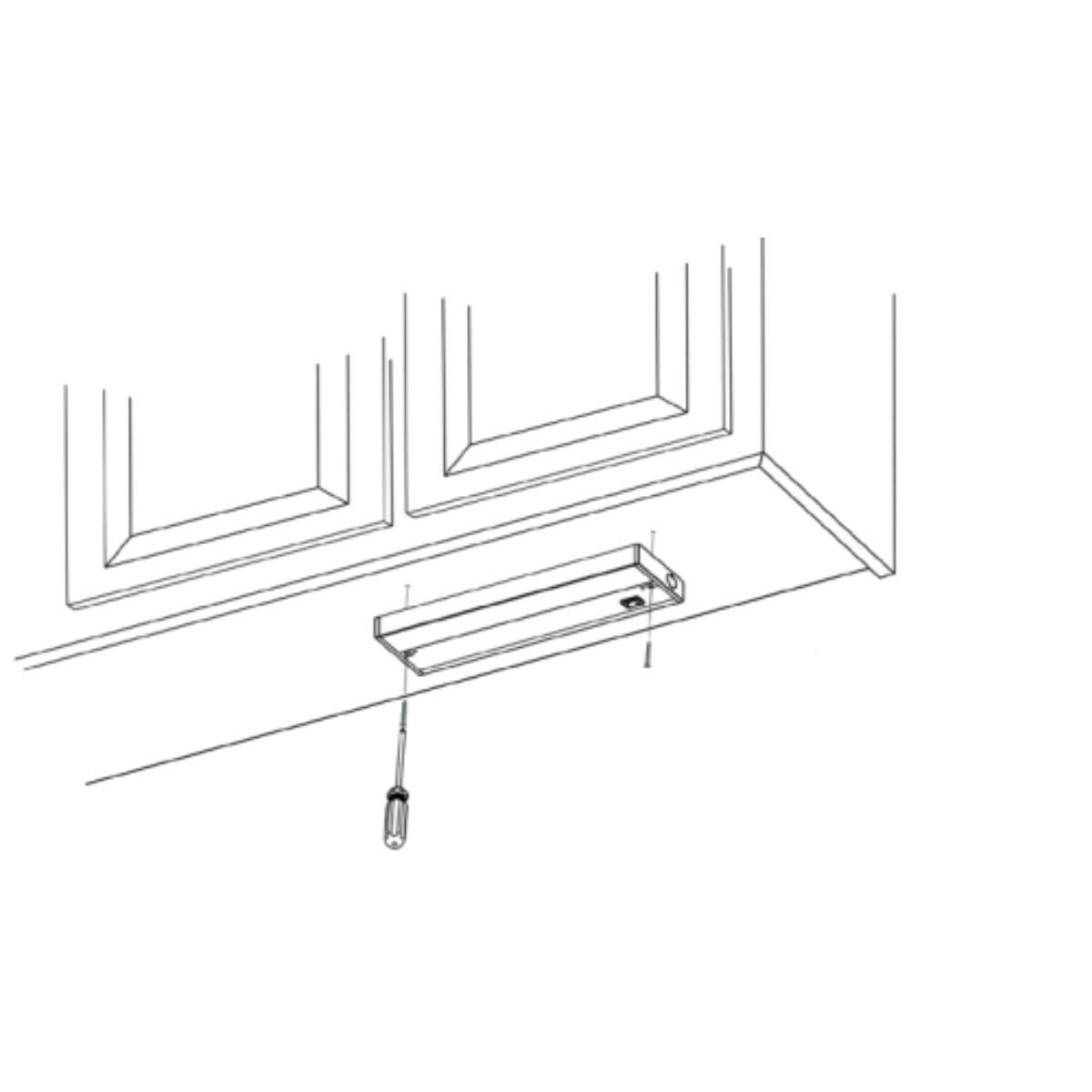 18 Inch Under Cabinet LED Light with Tilting Lens, 1000 Lumens, Selectable CCT, 120V - Bees Lighting