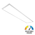 4ft LED Ceiling Light, Surface Mount Panel, 4200 Lumens, 30K|40K|50K, White Trim - Bees Lighting