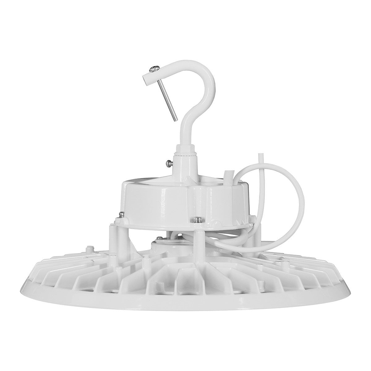 UFO High Bay Fixture, 150W, 22500 Lumens, 35K/40K/50K, 120-277V, White - Bees Lighting