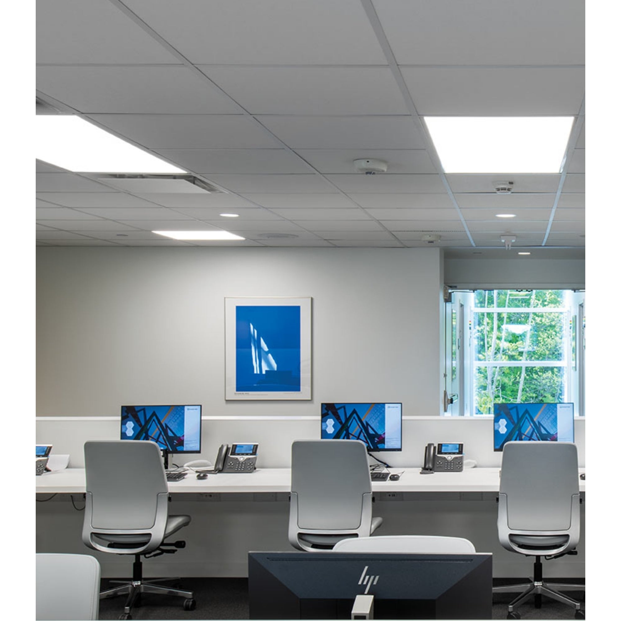2x2 LED Panel Light, 3850 Lumens, 35W, 35K/40K/50K, 120/277V