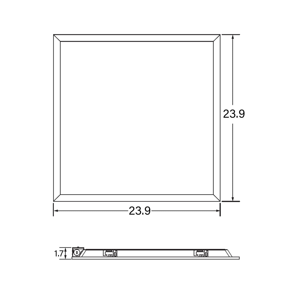 2x2 LED Panel Light, 3850 Lumens, 35 Watts, 35K/40K/50K, 120/277V - Bees Lighting