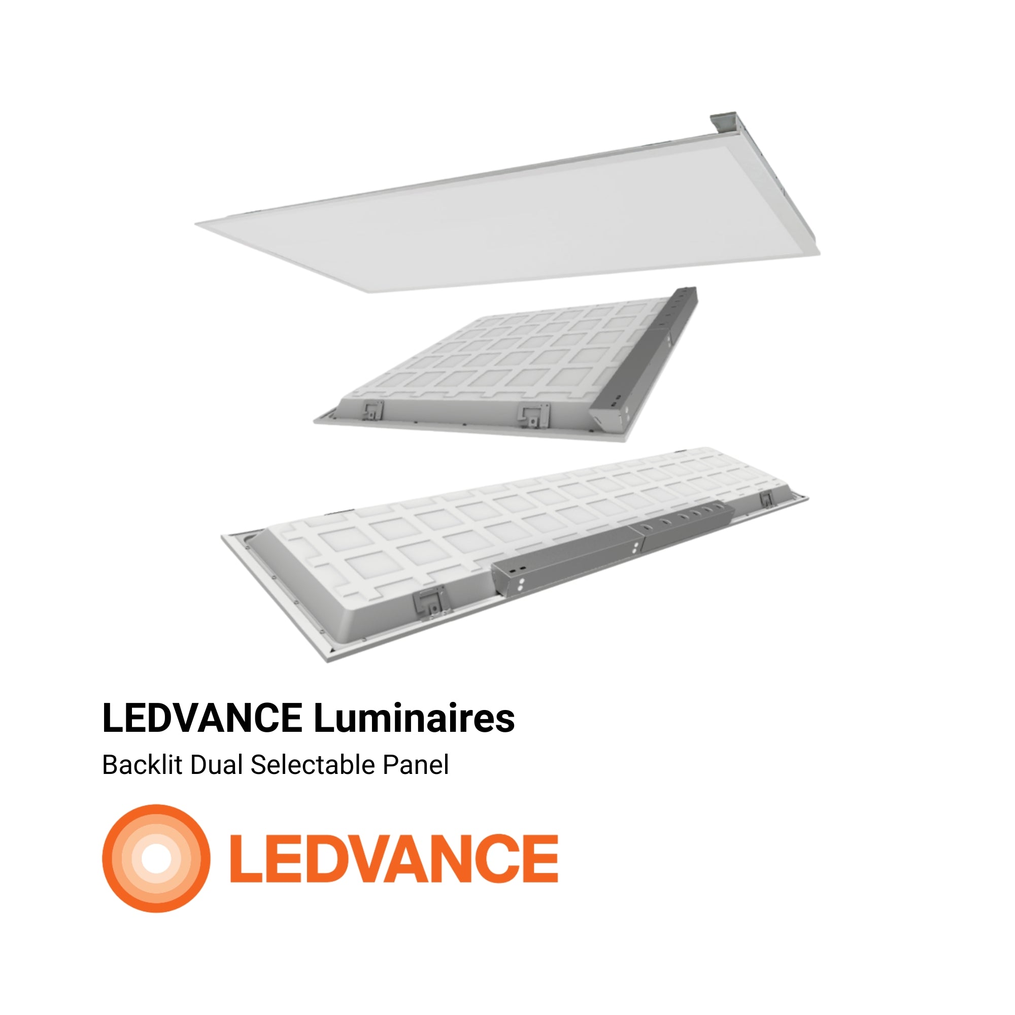 LEDVANCE Sylvania 65904 2x4 Troffer Light 6250 Lumens 50W Selectable CCT 120-347V