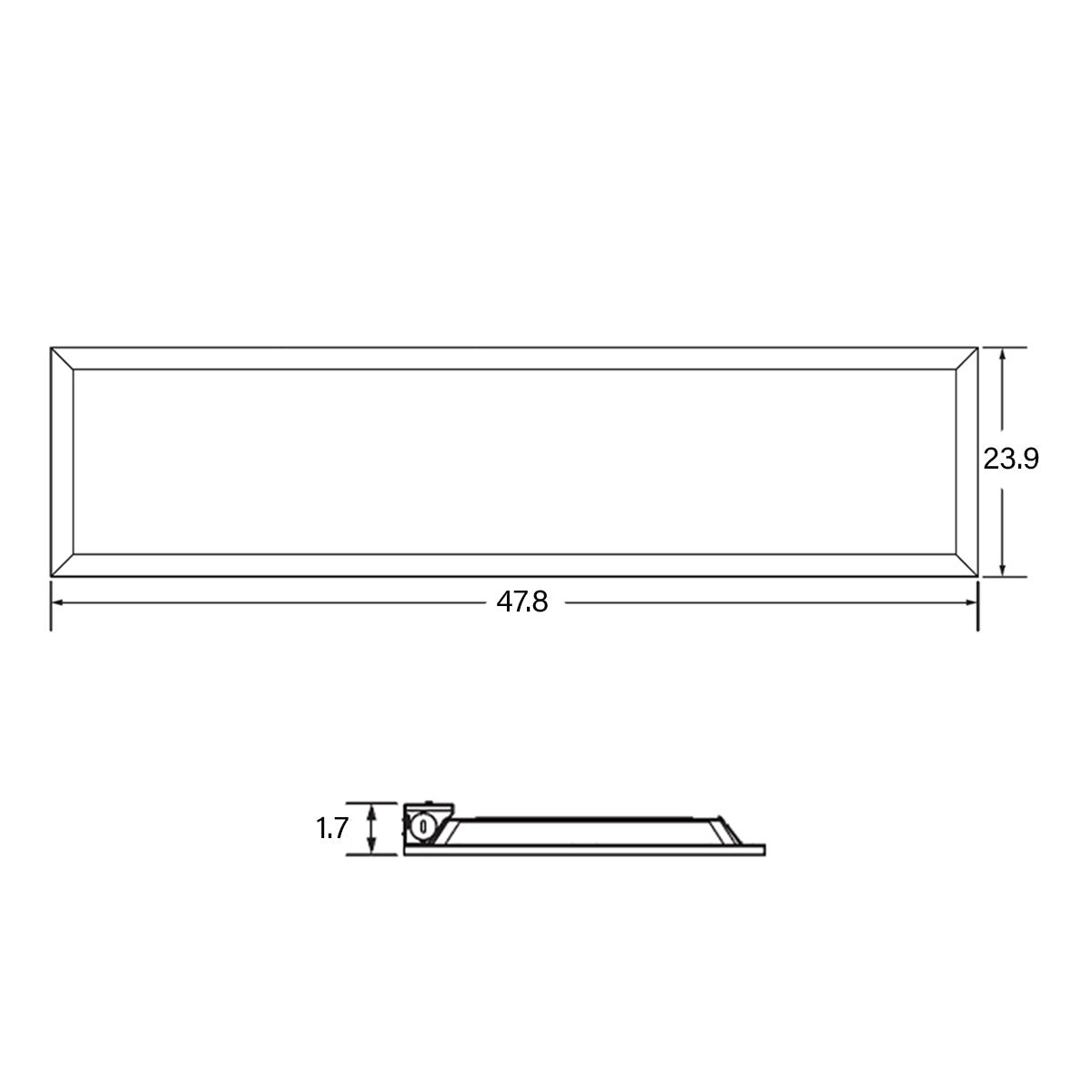 2x4 LED Panel Light, 6250 Lumens, 50 Watts, 35K/40K/50K, 120/347V, Pack of 4 - Bees Lighting