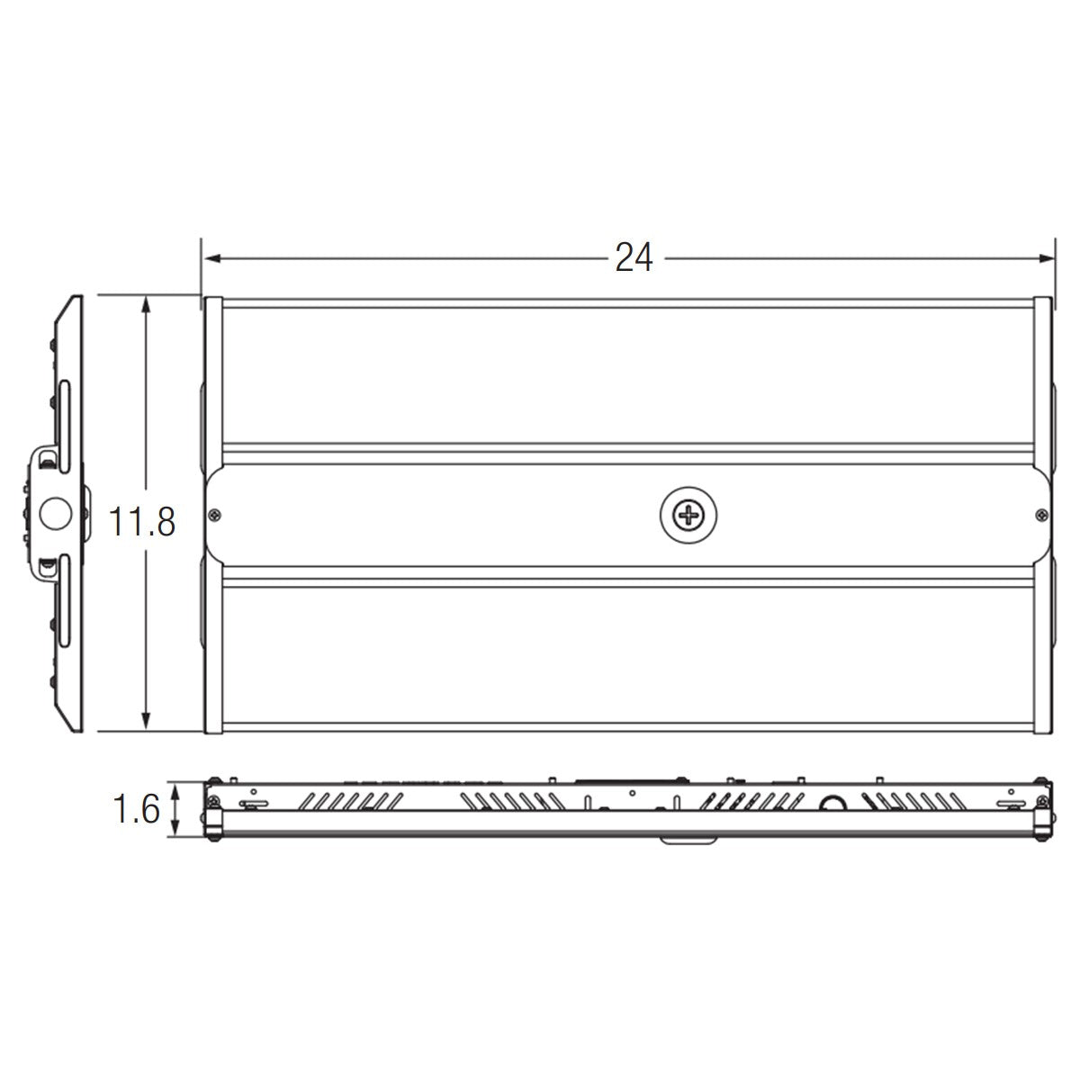 2ft High Bay LED Light, 22000 Lumens, 165W, 4000K|5000K, 120/277V - Bees Lighting