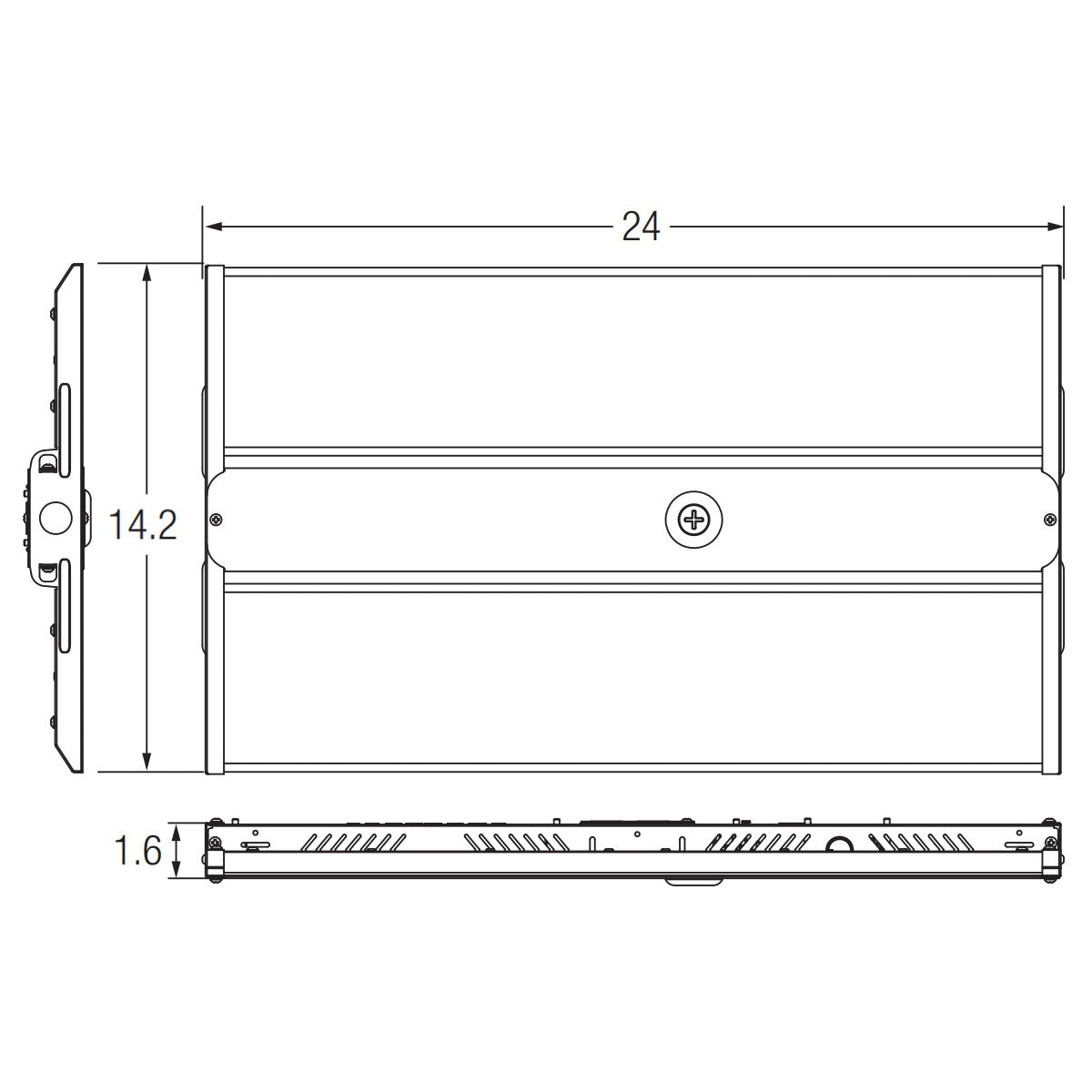 2ft High Bay LED Light, 29000 Lumens, 220W, 4000K|5000K, 120/277V - Bees Lighting
