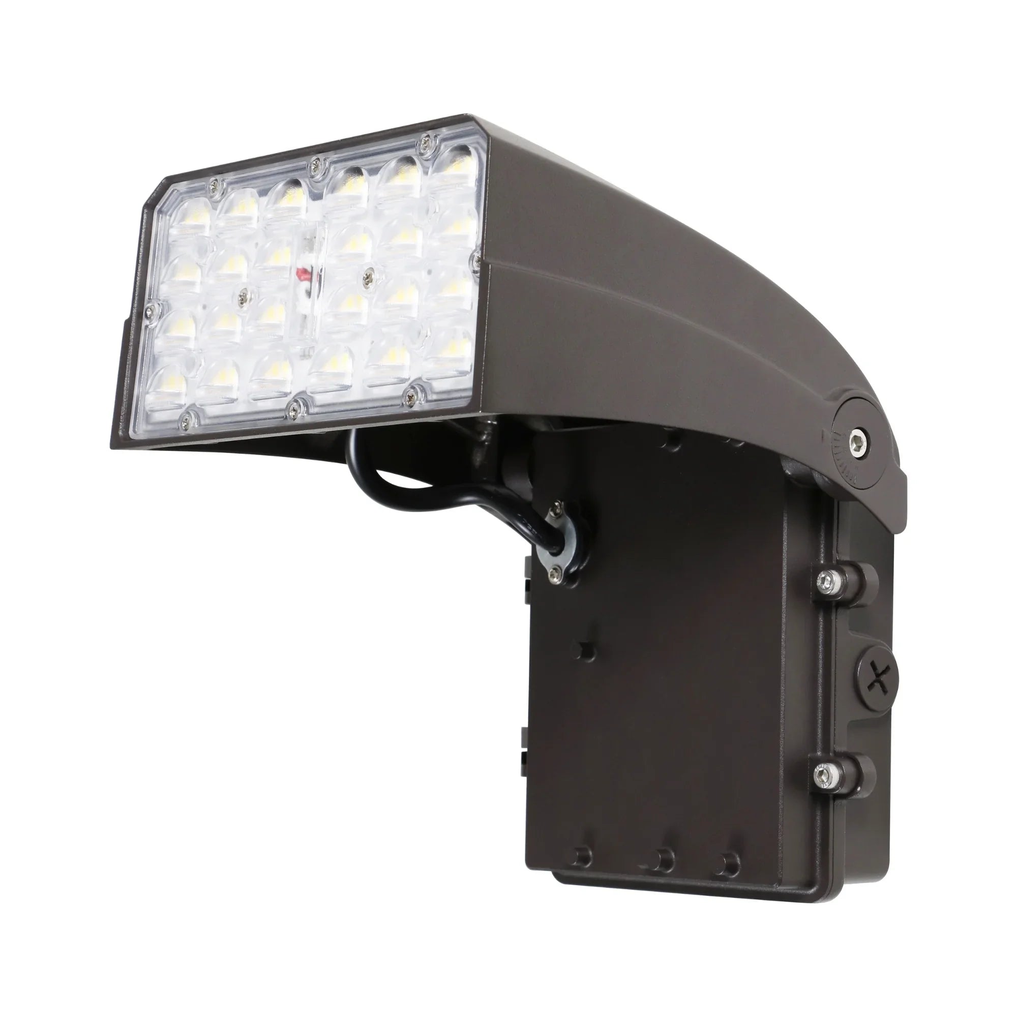LEDVANCE SYLVANIA 62878 Slim LED Wall Pack 4200 Lumens 10/20/30W Selectable 30K/40K/50K 120-347V Photocell Bronze