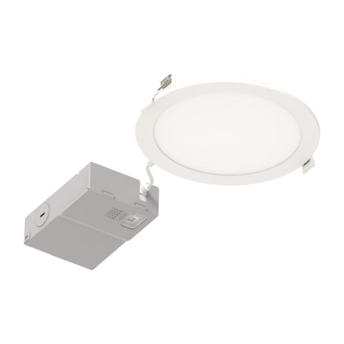 6 inch LED Slim Microdisk Canless Recessed Light, 10 Watt, 800 Lumens, Selectable CCT, 2700K to 5000K, 120V - Bees Lighting