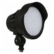 Black LED bullet flood light with knuckle mount and threaded connector