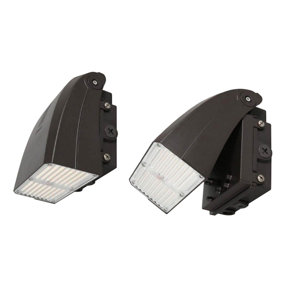 LED Cutoff Wall Pack, 4200Lm, 30W, 30K/40K/50K, 120-347V, White - Bees Lighting