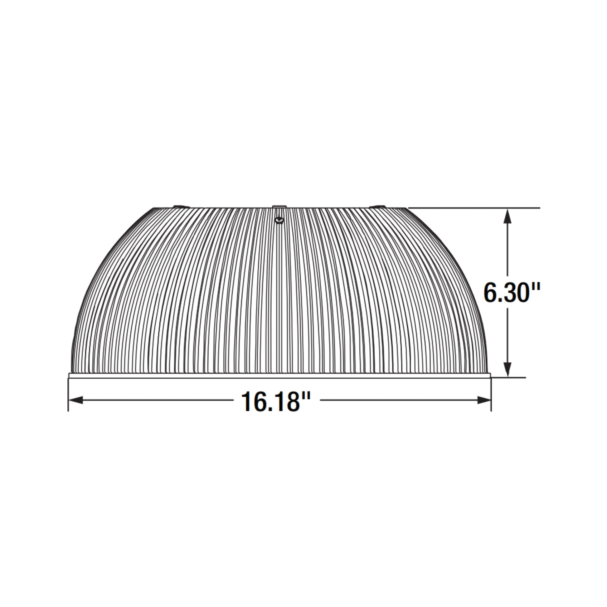 Polycarbonate Refractor, For Small UFO High Bay 3A & 5A Series - Bees Lighting