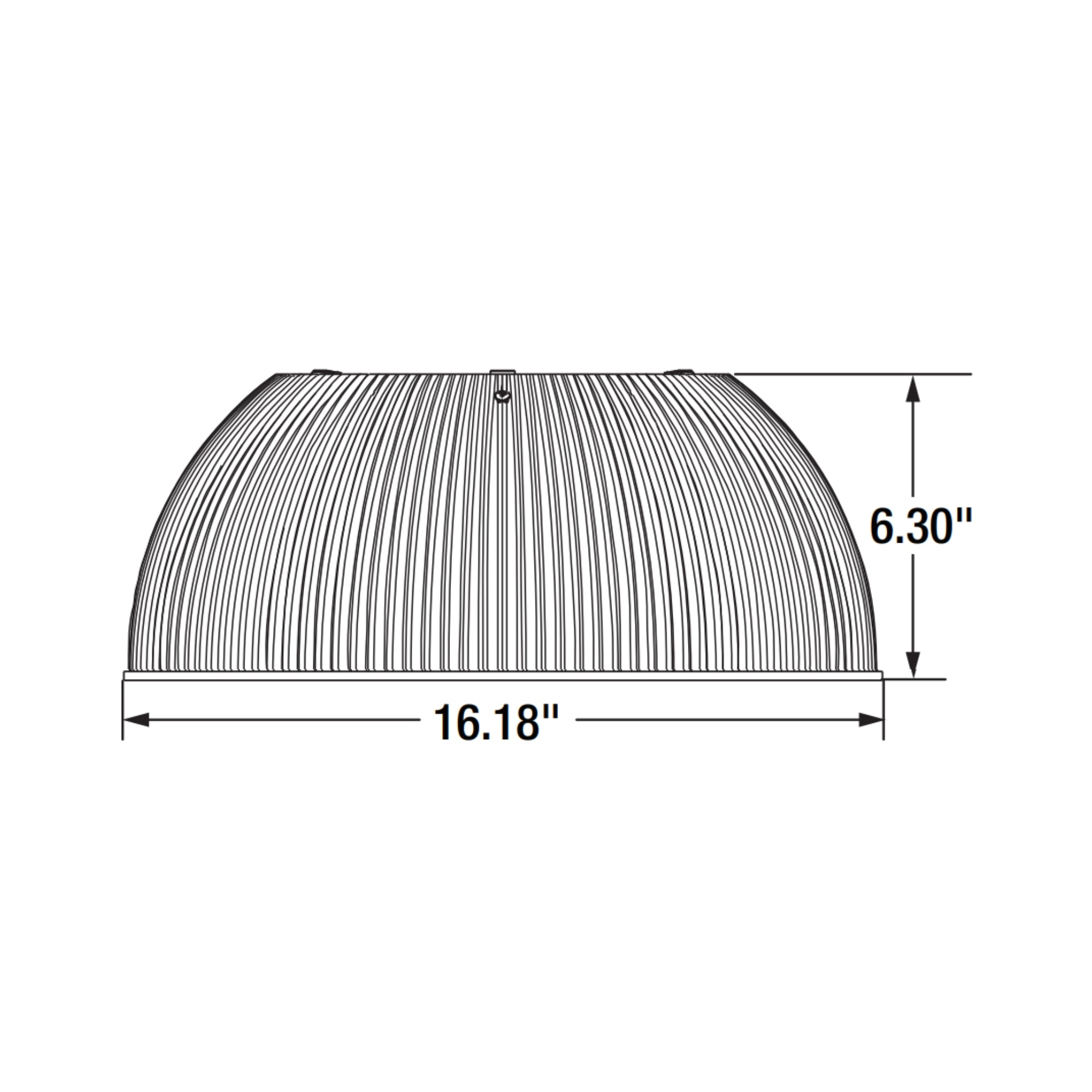 Polycarbonate Refractor, For Small UFO High Bay 3A & 5A Series - Bees Lighting