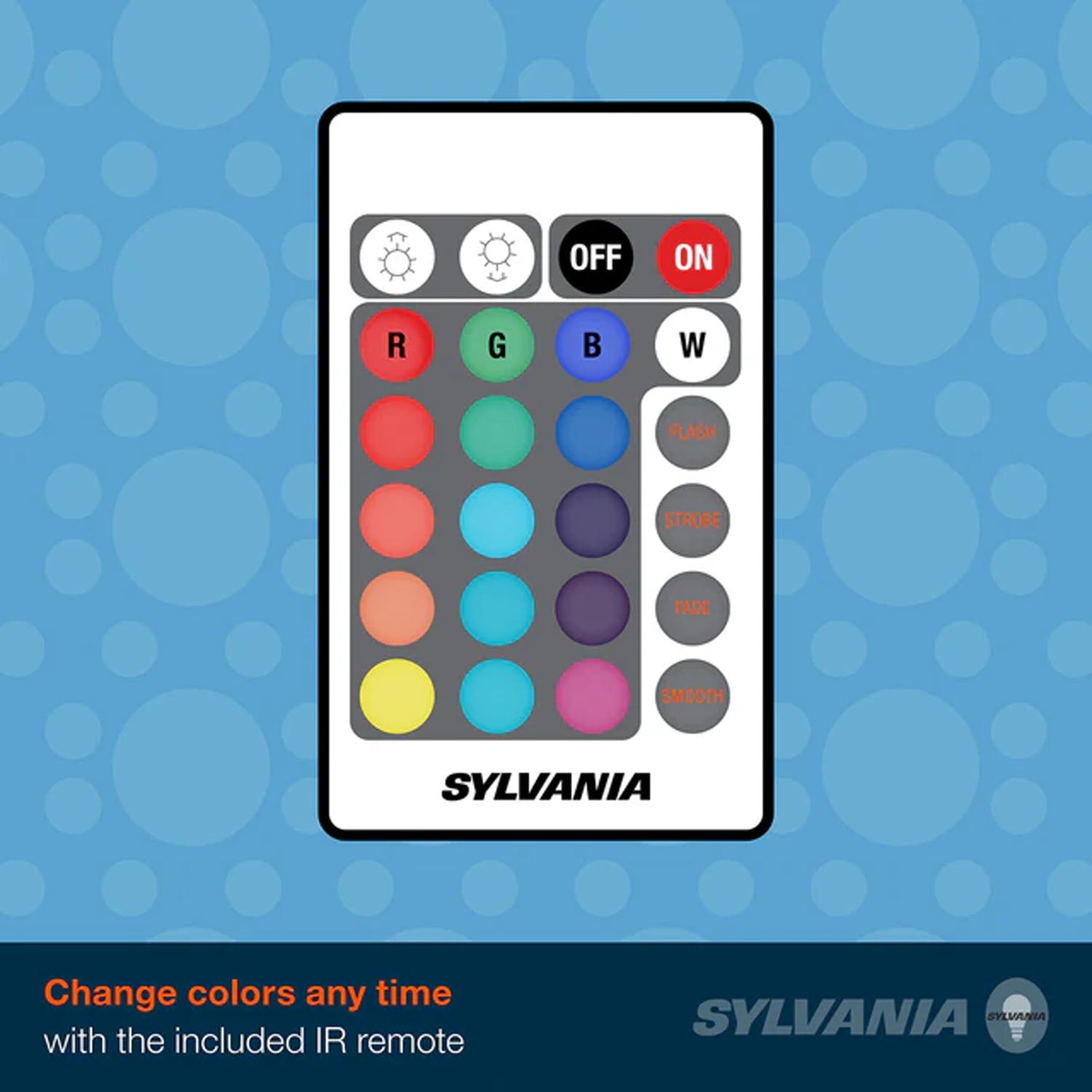 Sylvania 32Ft RGB Flexible Light Strip Starter Kit, 16 Dimmable Colors with RF Remote Control - Bees Lighting
