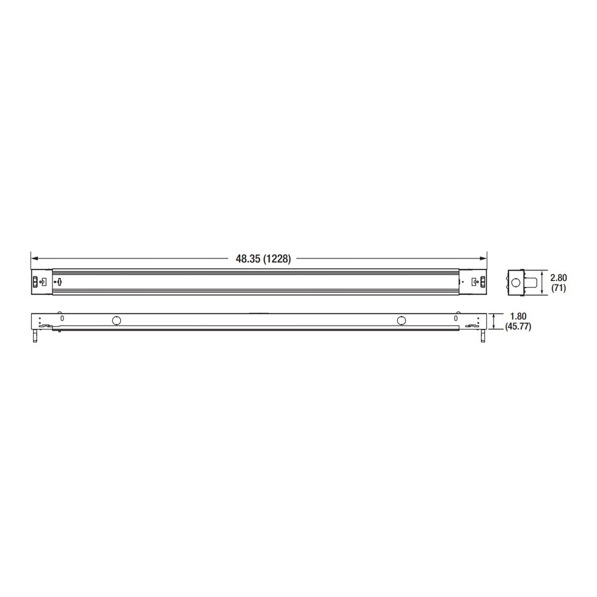 4ft LED Tube Ready Strip Light, 2-Lamp Type-B T8 Ballast Free, Bulbs Not Included - Bees Lighting