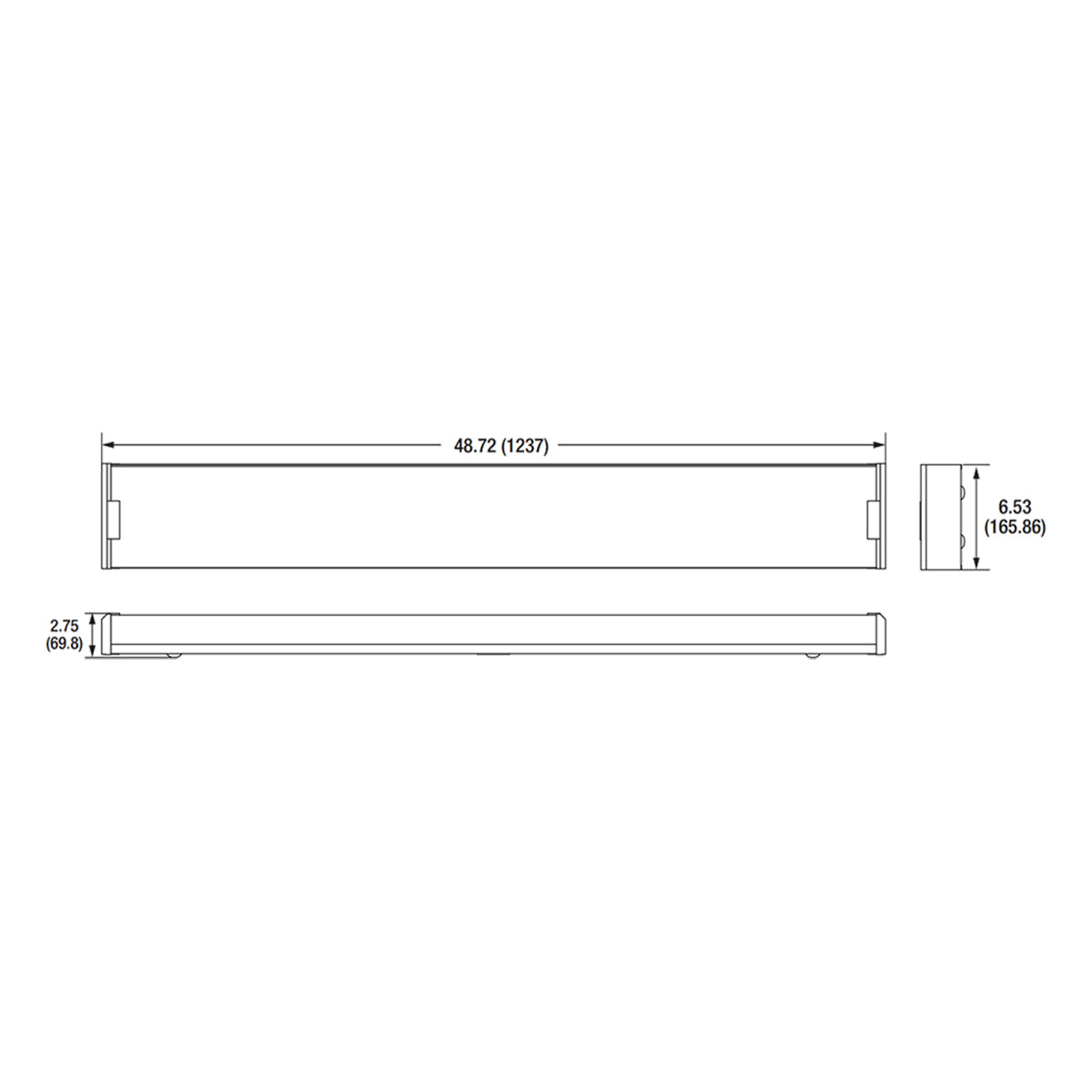 4ft LED Tube Ready Wrap fixture, 2-Lamps Type-B T8 Ballast Free, Prismatic Lens - Bees Lighting