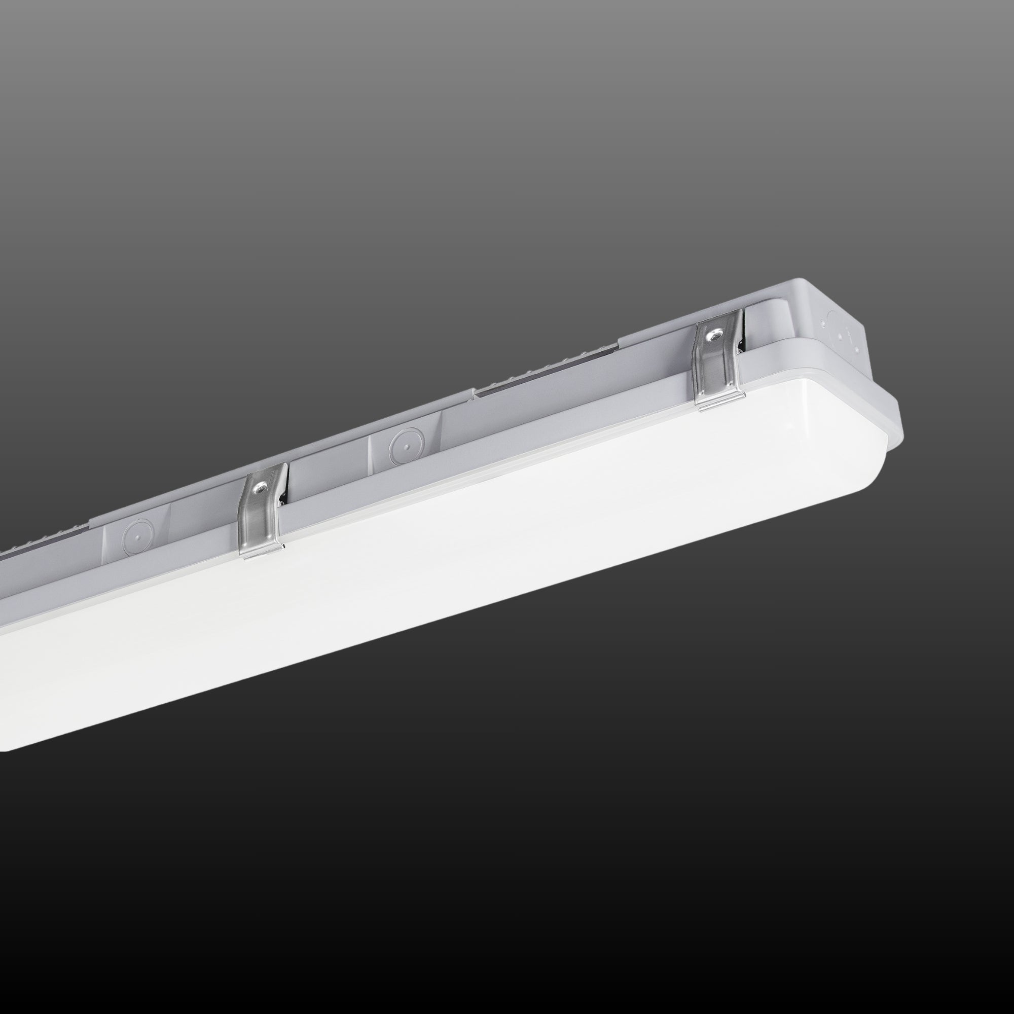 LEDVANCE SYLVANIA 65906 4ft LED Vapor Tight ILT Fixture 20/30/40/50W Selectable 35K/40K/50K 120-347V Gray