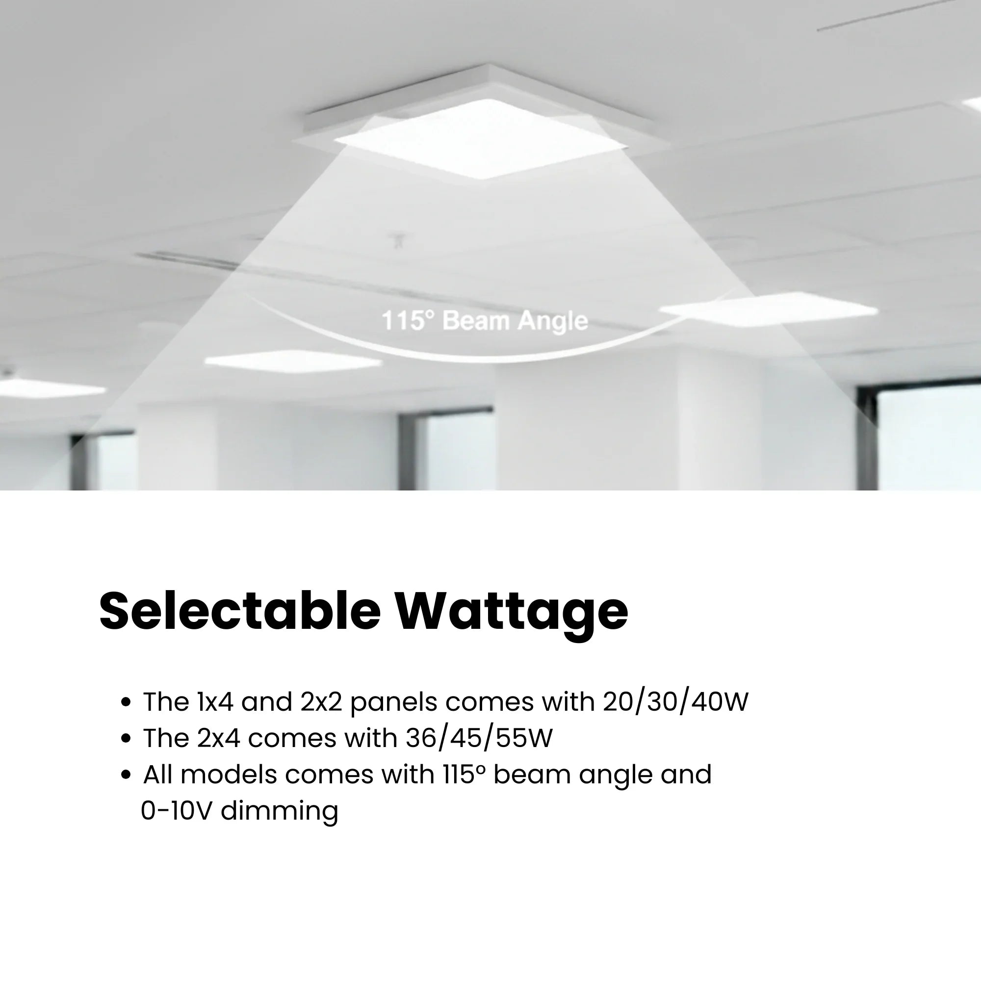 LEDVANCE Sylvania 66256 1x4 LED Flat Panel - 20/30/40W, 3-CCT