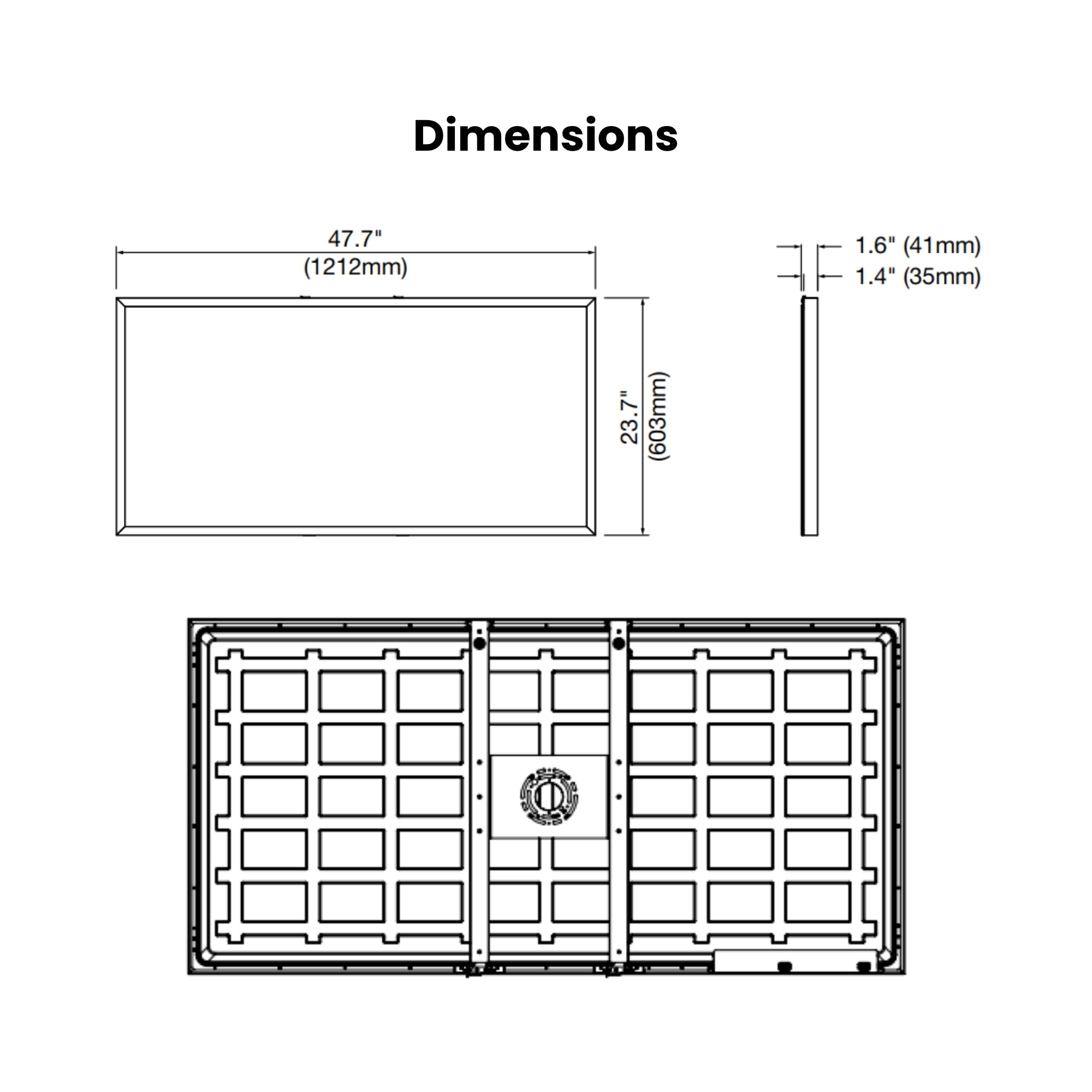Sylvania - 2x4 LED Flush Mount Panel, 55W, 6000 Lumens, 30K/41K/50K, 120-347V | Bees Lighting