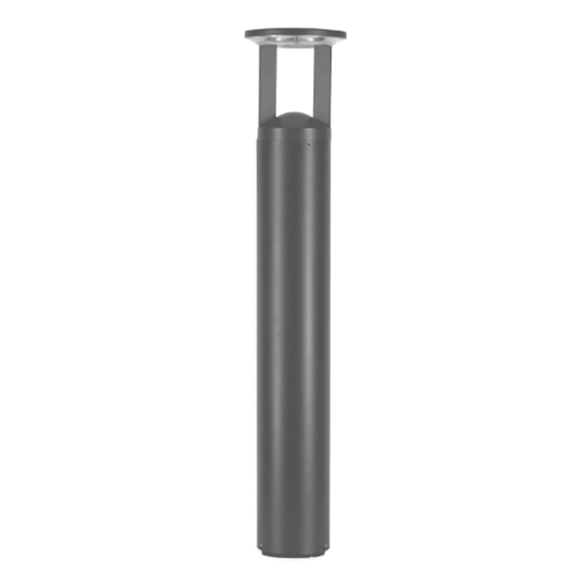 42" Round LED Bollard Light, 16/20/24W, 30K/40K/50K, Gray, 120-347V, 360&deg Distribution - Bees Lighting