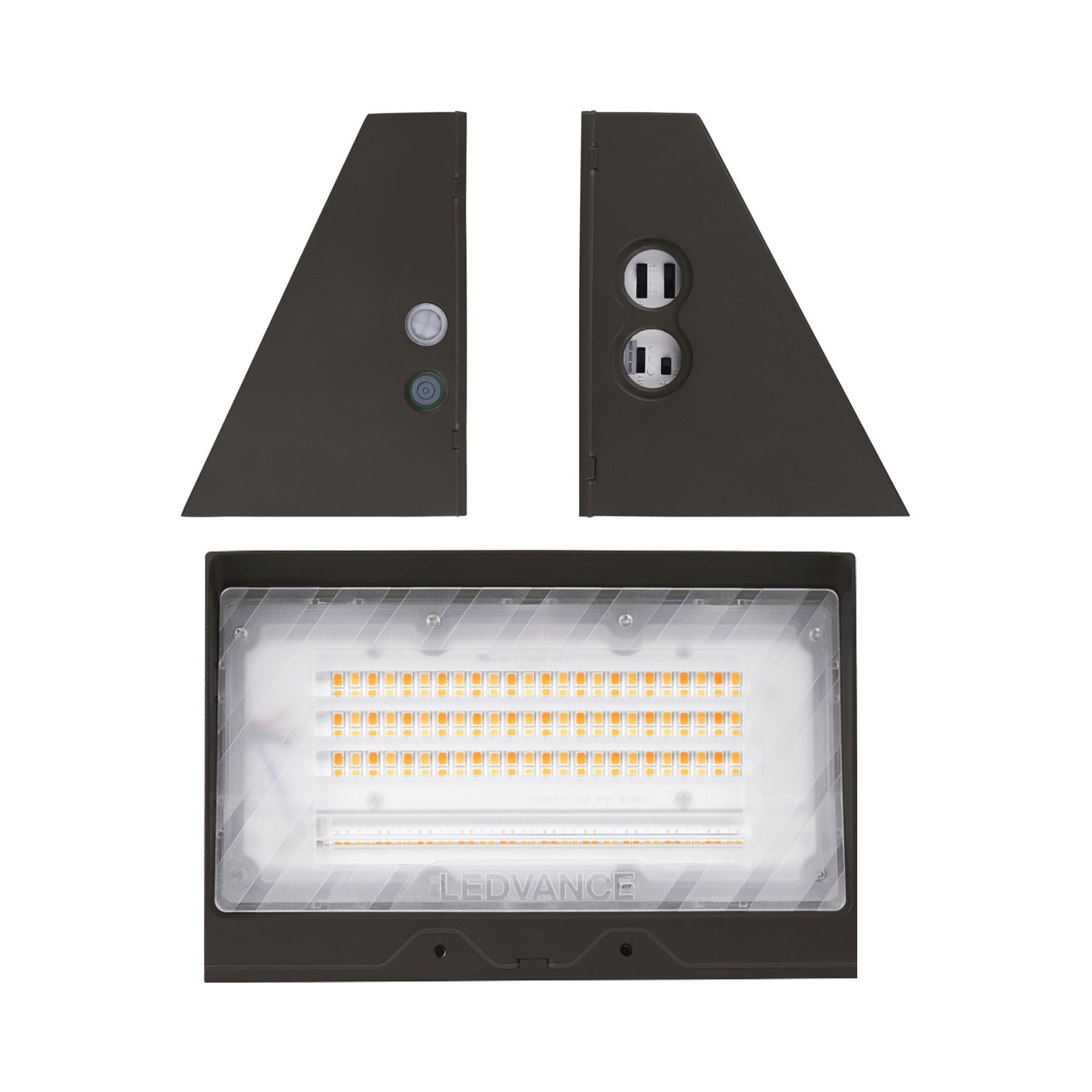 LEDVANCE Sylvania 66379 Opti-Select Full Cutoff Wall Pack 6,000 Lumens Selectable 25W/30W/40W 3000K/4000K/5000K 120-347V Bronze