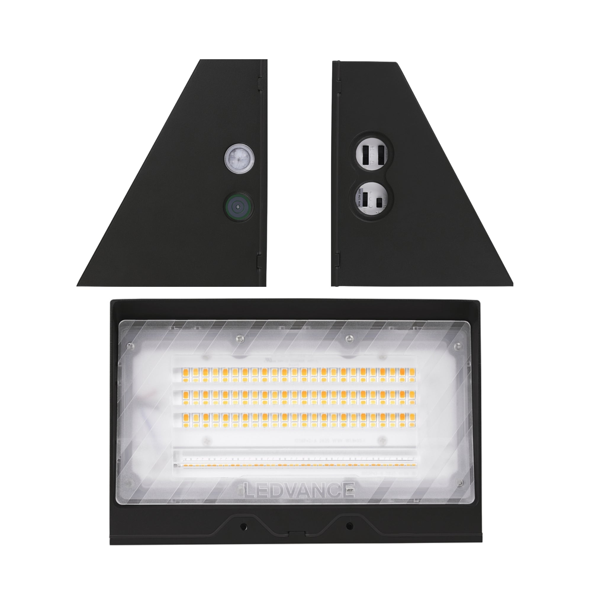 LEDVANCE Sylvania 66382 Opti-Select Full Cutoff Wall Pack 6,000 Lumens Selectable 25W/30W/40W 3000K/4000K/5000K 120-347V Black
