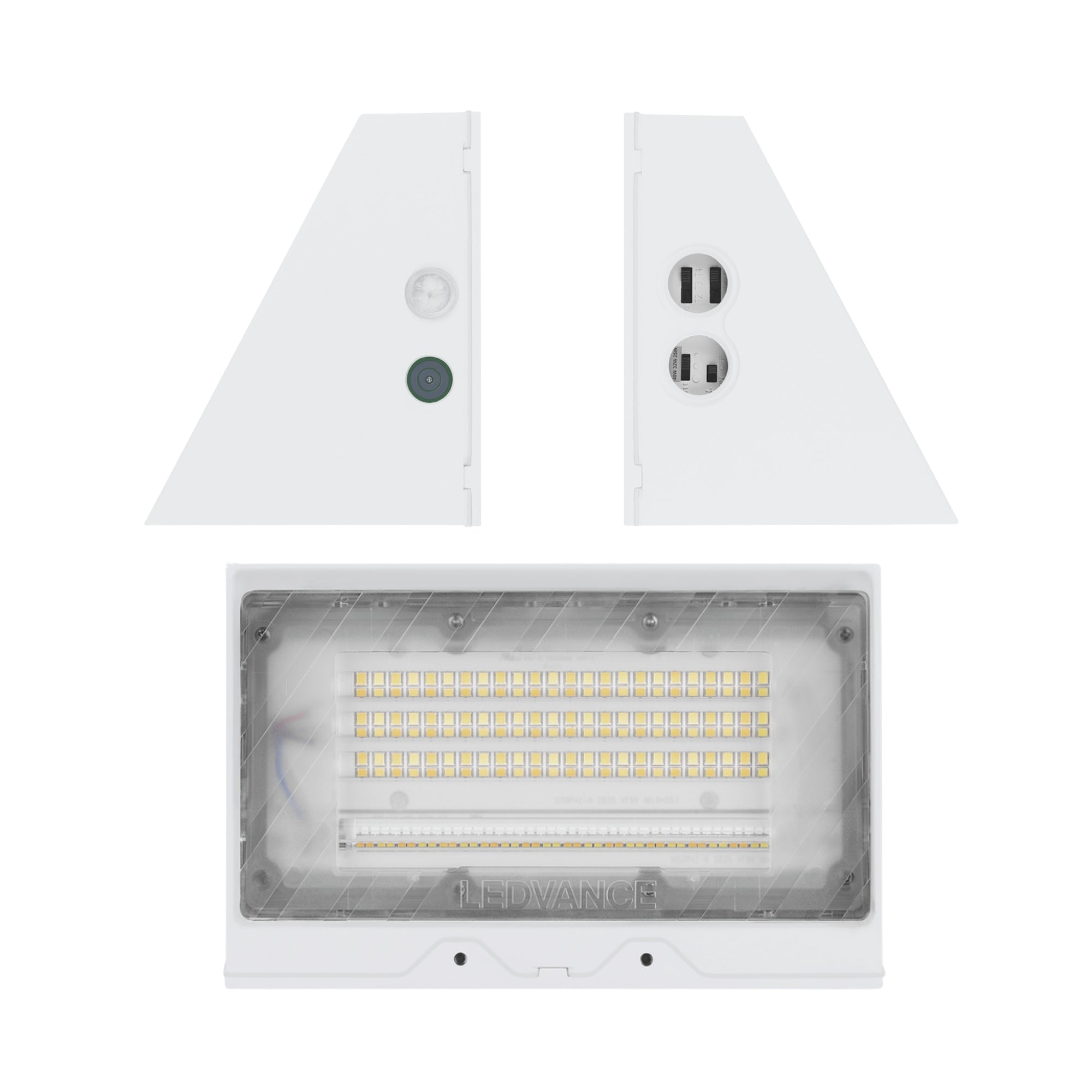 LEDVANCE Sylvania 66386 Opti-Select Full Cutoff Wall Pack 9,000 Lumens Selectable 40W/50W/60W 3000K/4000K/5000K 120-347V White