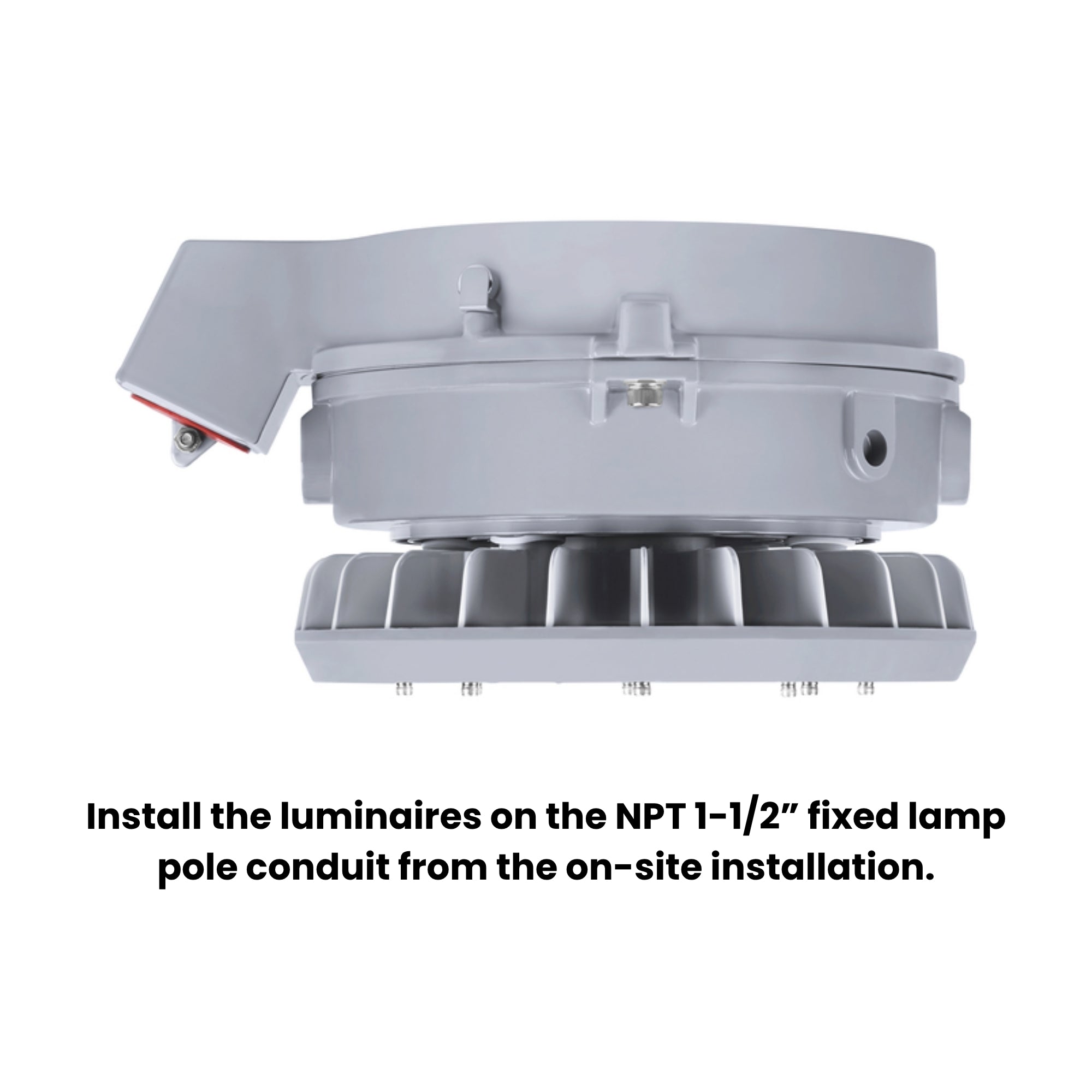LEDVANCE Sylvania 66805 Hazardous Location High Bay 12000 Lumens 80W 5000K 120-277V 25° Stanchion Mount Gray