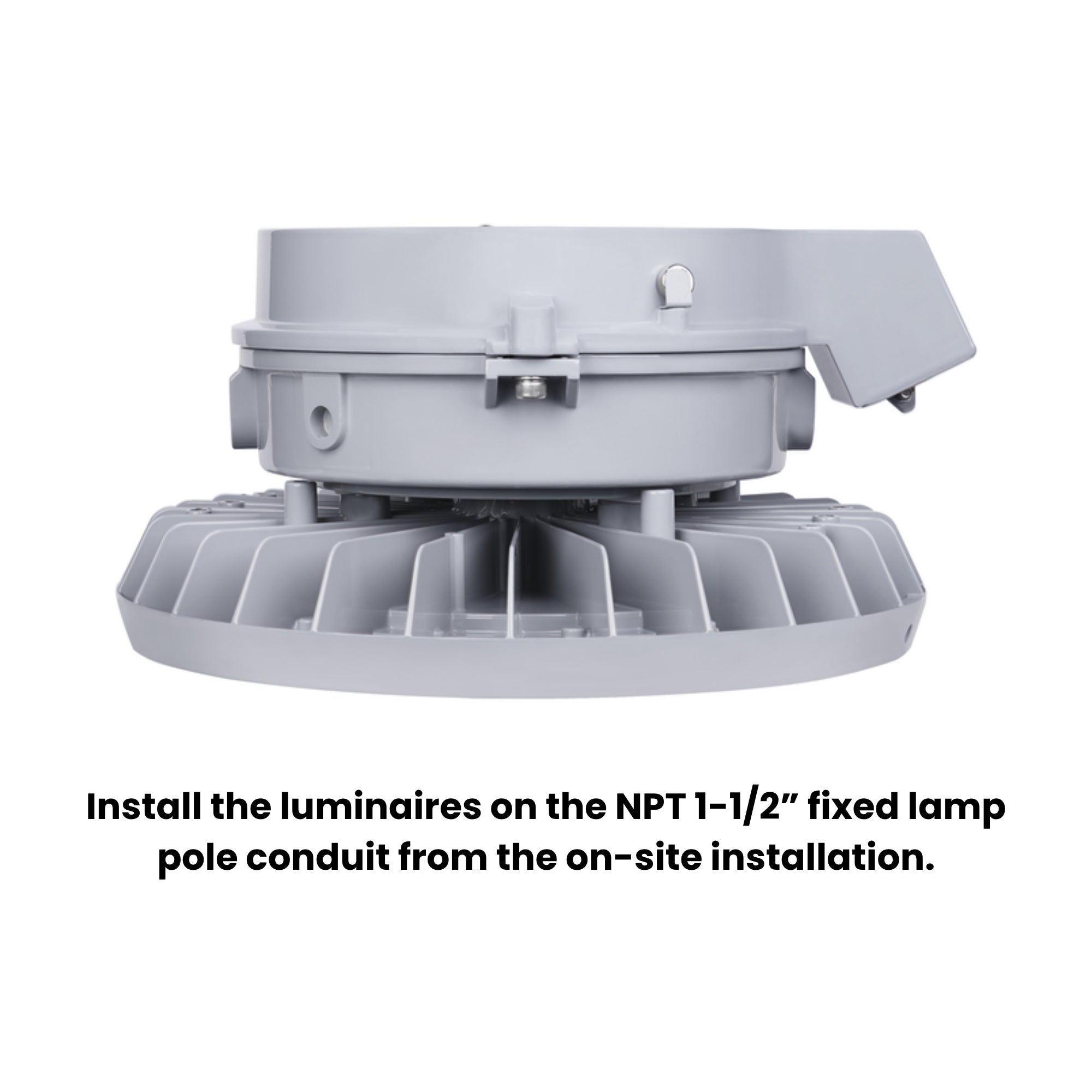 LEDVANCE Sylvania Hazardous Location 66807 High Bay 30000 Lumens 200W 5000K 120-277V 25° Stanchion Mount Gray