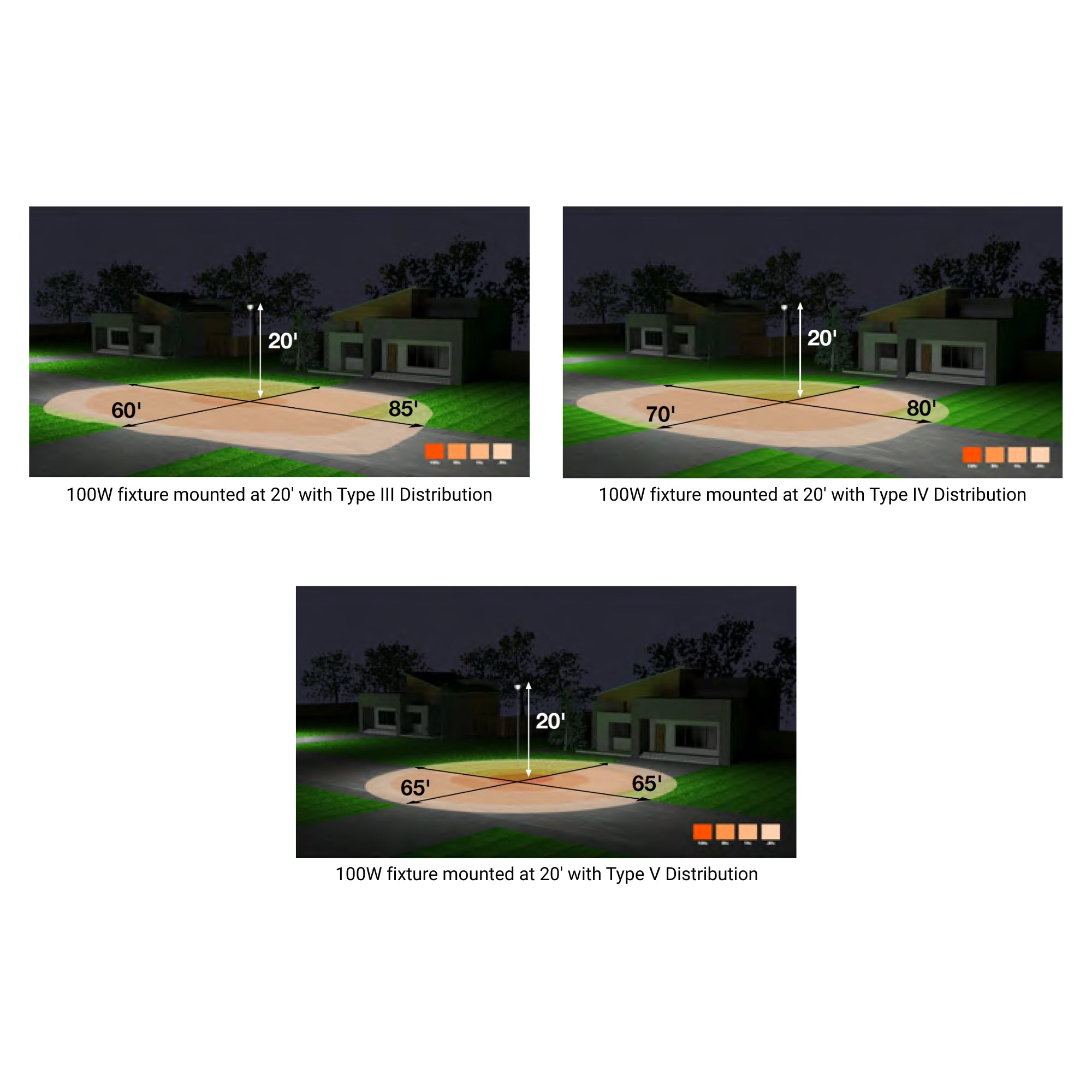 LEDVANCE Sylvania 66964 Post Top Opti-Select 19,500 Lumens Selectable 50/80/100/130W 3000K/4000K/5000K 120-347V Bronze