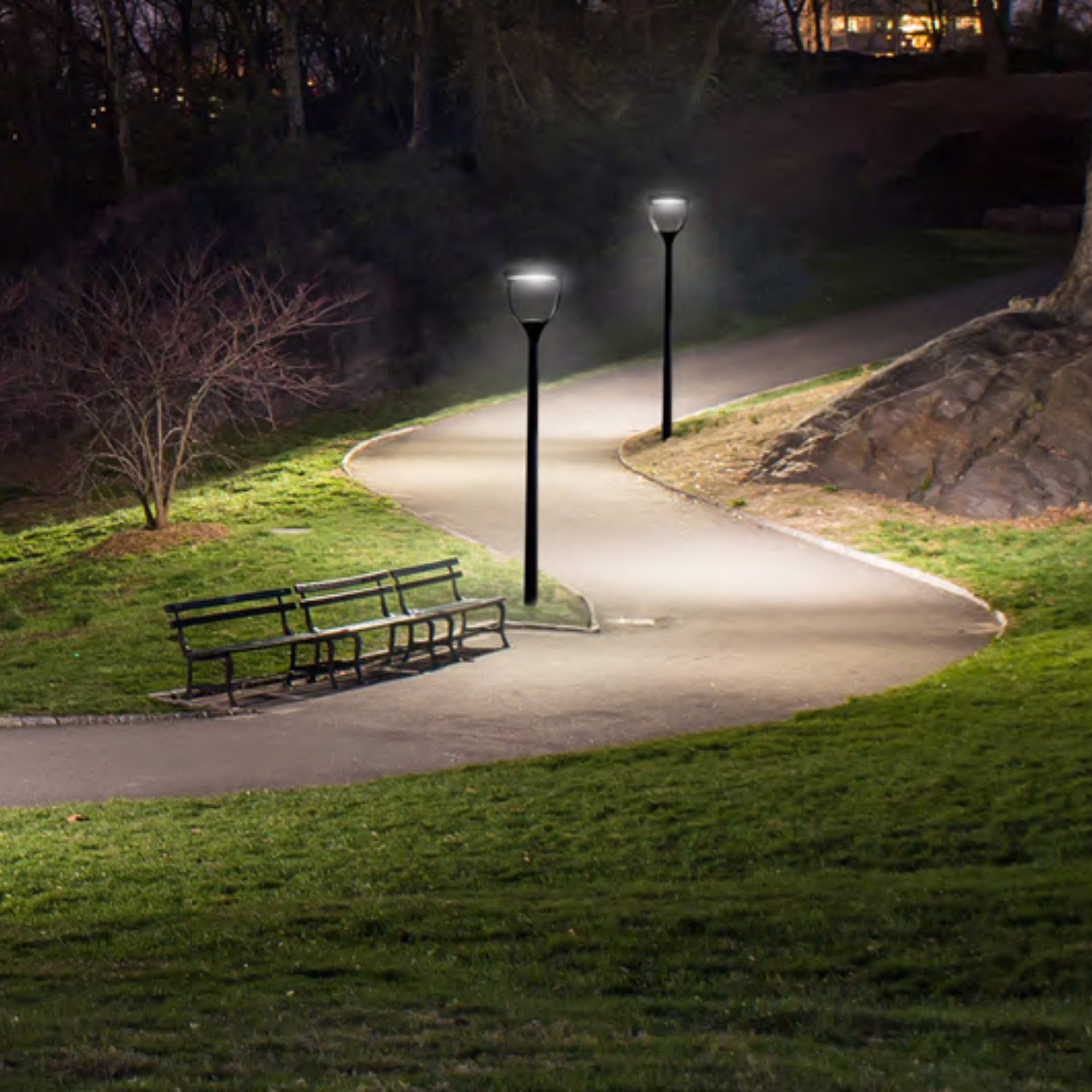 LEDVANCE Sylvania 66965 Post Top Opti-Select 19,500 Lumens Selectable 50/80/100/130W 3000K/4000K/5000K 120-347V Black