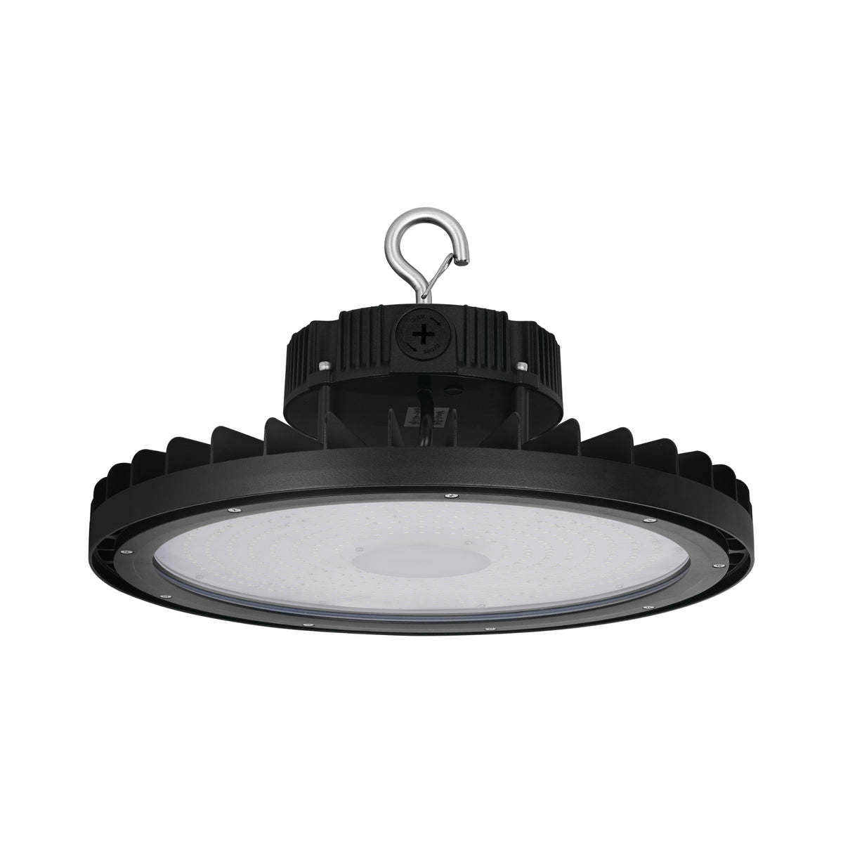 LEDVANCE Sylvania UFOHTS High-Temp UFO High Bay — 100/120/150/180/210/250W Selectable — 3500K/4000K/5000K — 120-347V/277-480V — Black