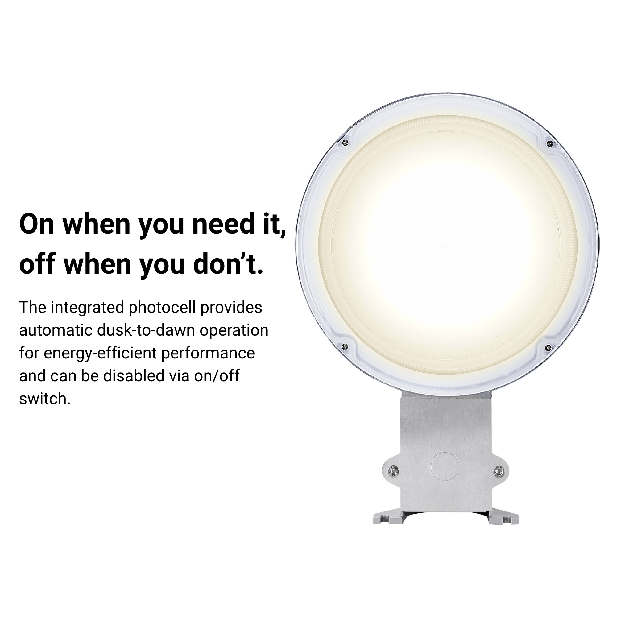 LEDVANCE Sylvania 67350 Area Light Dusk-to-Dawn 15,000 Lumens Selectable 40W/60W/80W/100W Selectable CCT 120-277V Pole/Wall Mount Gray
