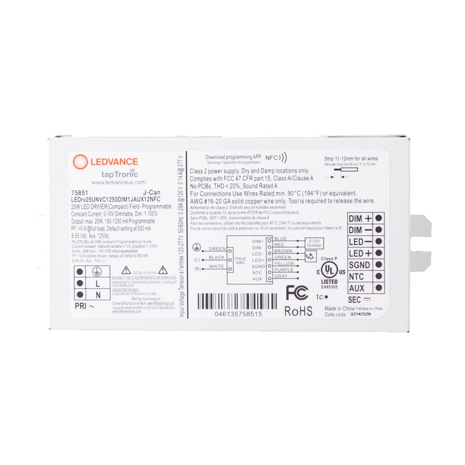 LEDVANCE Sylvania Taptronic Field Programmable NFC Compact LED Drivers - Bees Lighting