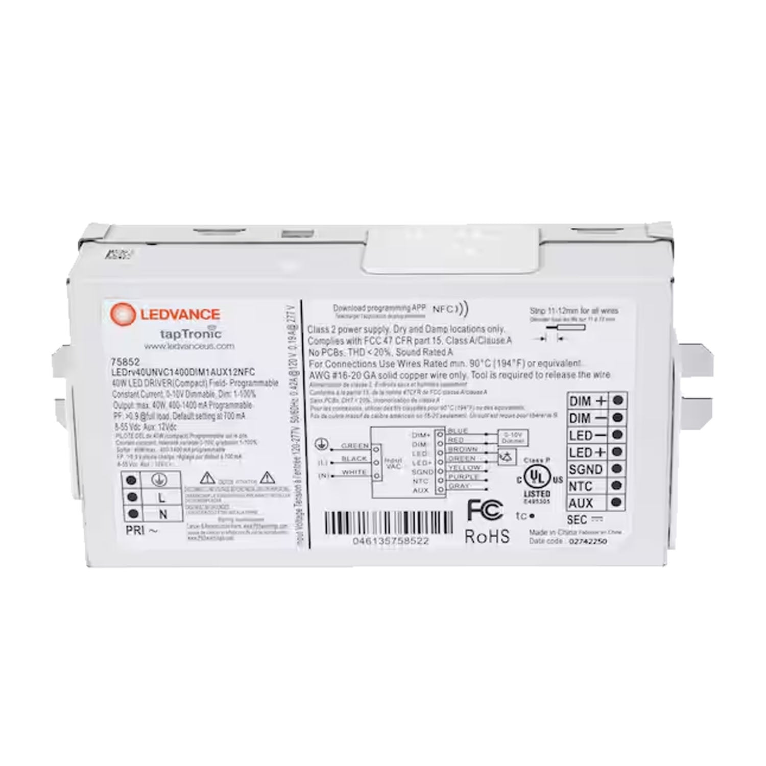 LEDVANCE Sylvania Taptronic Field Programmable NFC Compact LED Drivers - Bees Lighting