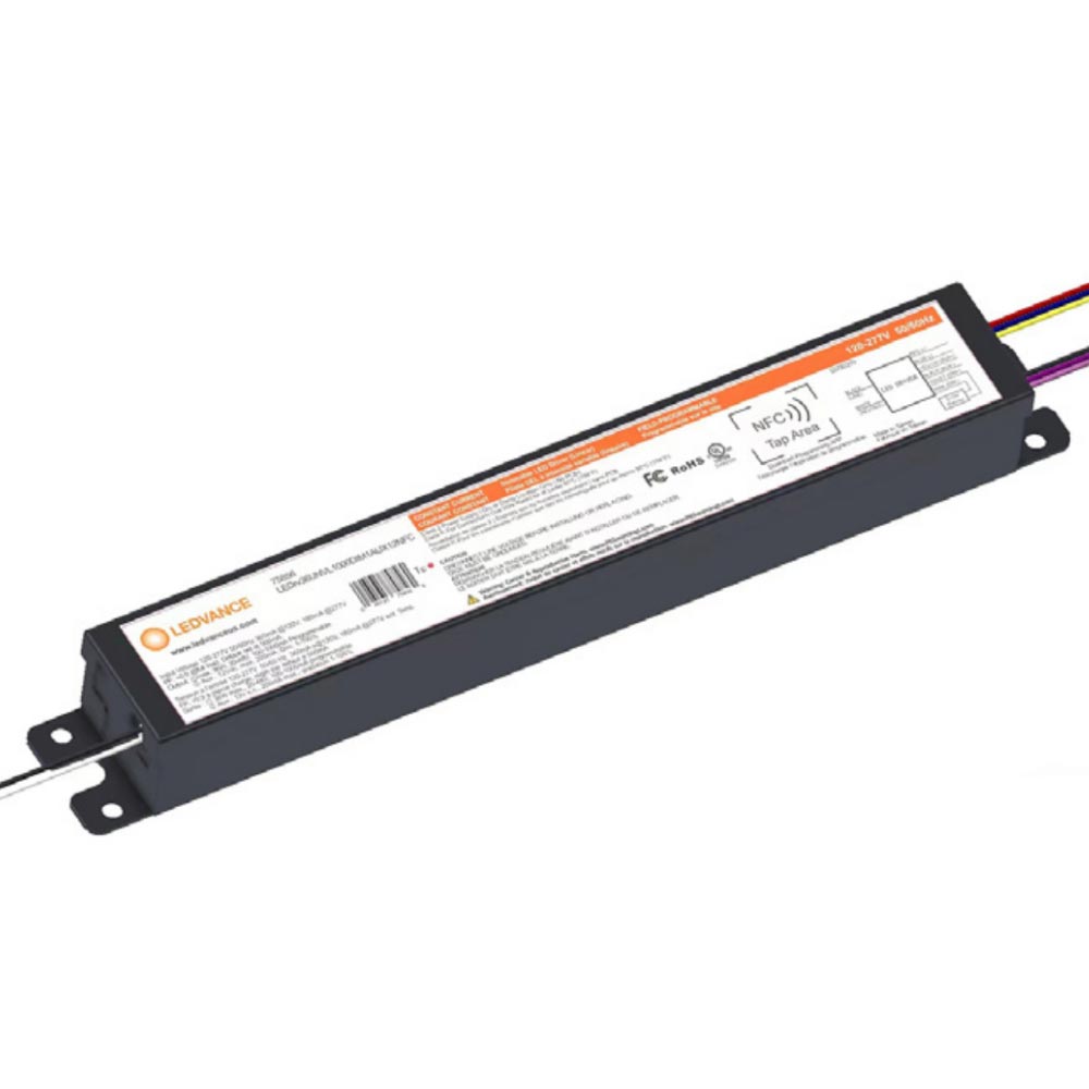 tapTronic Linear NFC LED Driver, Field Programmable 36W, 100-1000mA, 0-10V Dimming, 120-277V, 20-48 Vdc Output