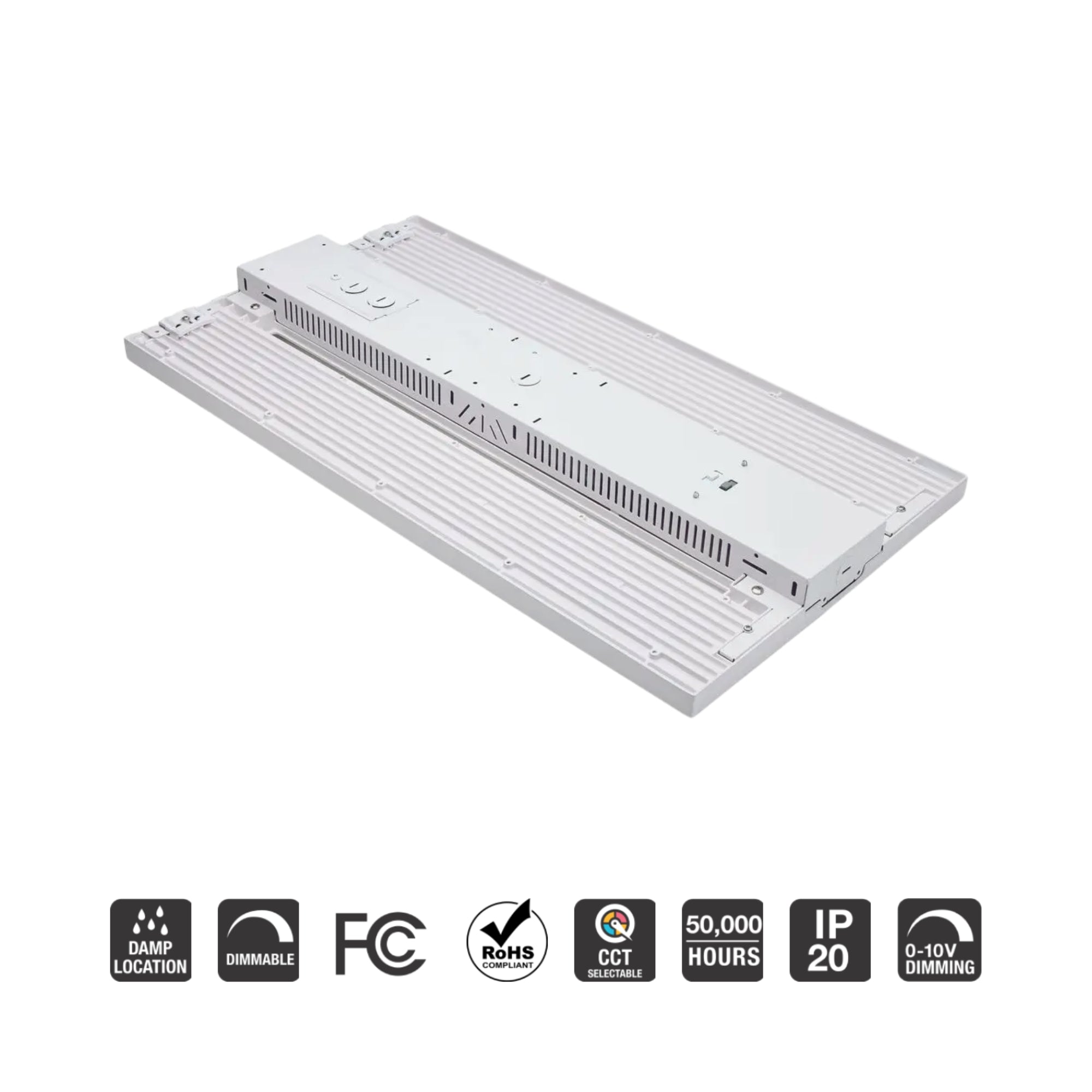 SATCO|NUVO - LED Linear High Bay Light, 320W, 45500 Lumens, Selectable CCT, 120-277V | Bees Lighting