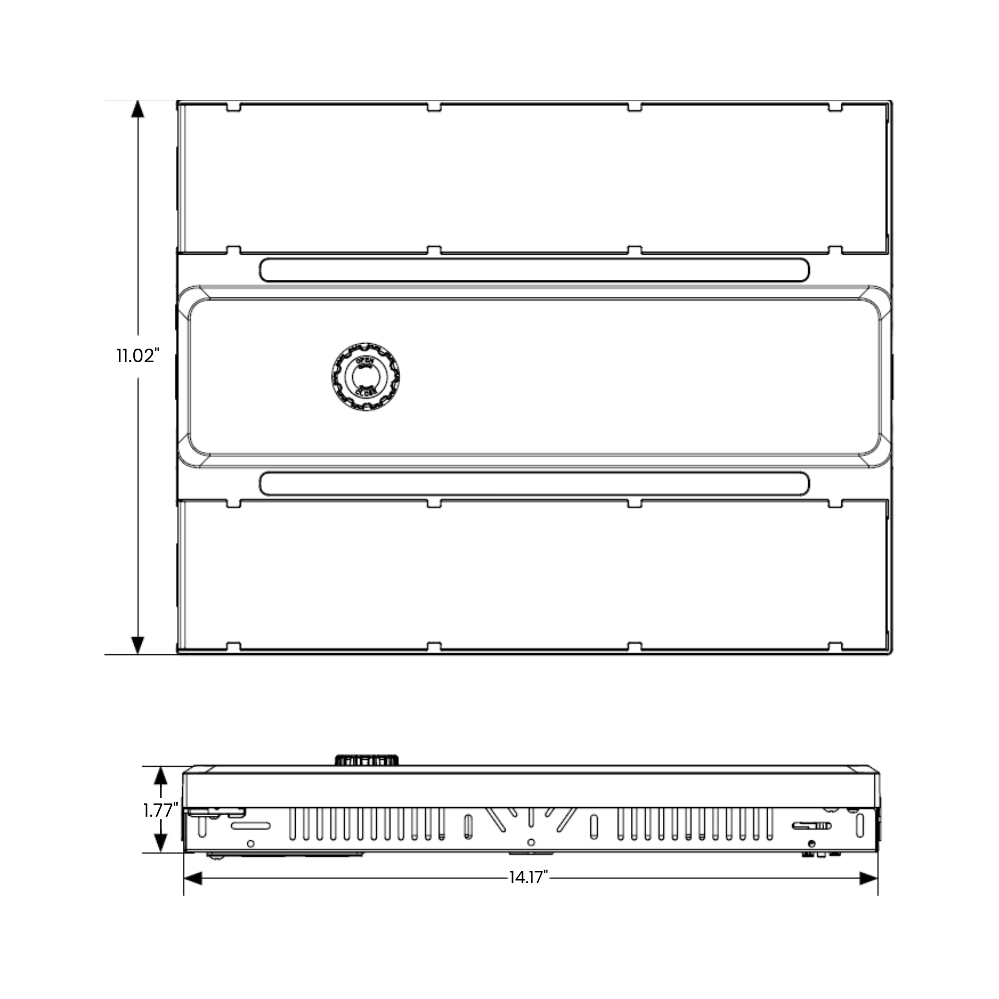 SATCO|NUVO - LED Linear High Bay Light, 320W, 45500 Lumens, Selectable CCT, 120-277V | Bees Lighting
