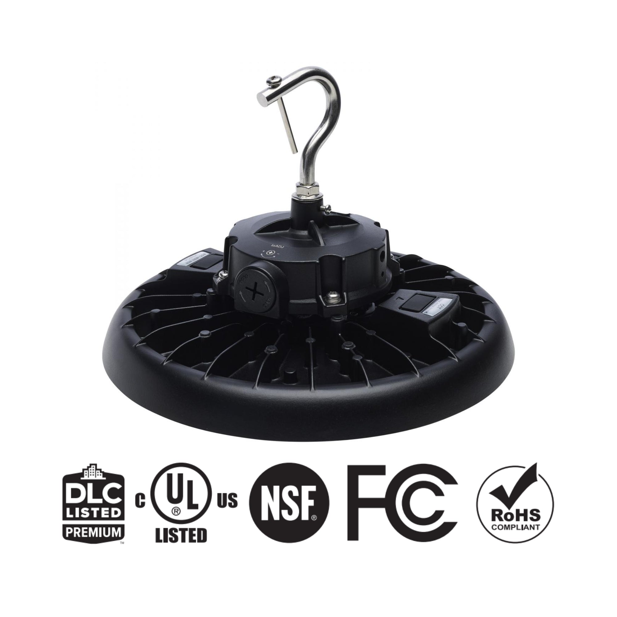 High Bay UFO LED Light, 120W, 18600 Lumens, 30K/40K/50K, 120/277V