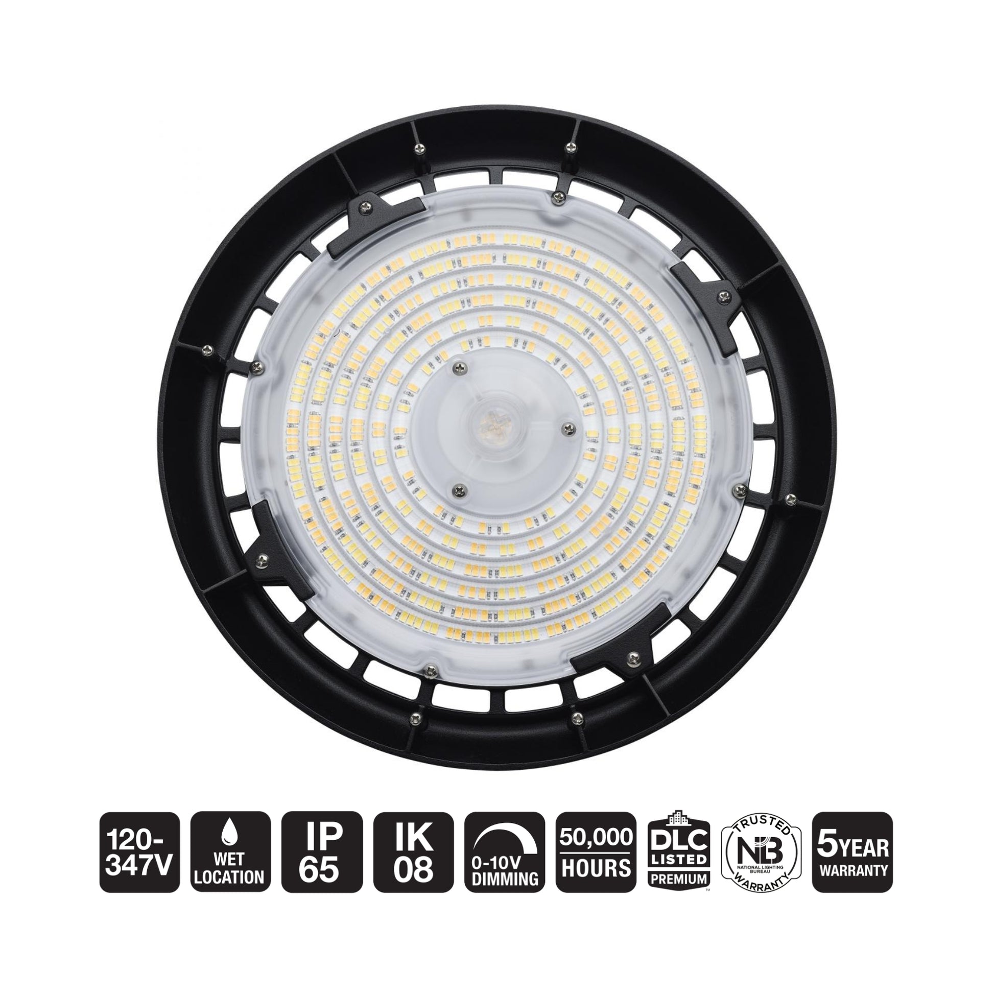 SATCO|NUVO - High Bay UFO LED Light, 120W, 18600 Lumens, 30K/40K/50K, 120/277V | Bees Lighting