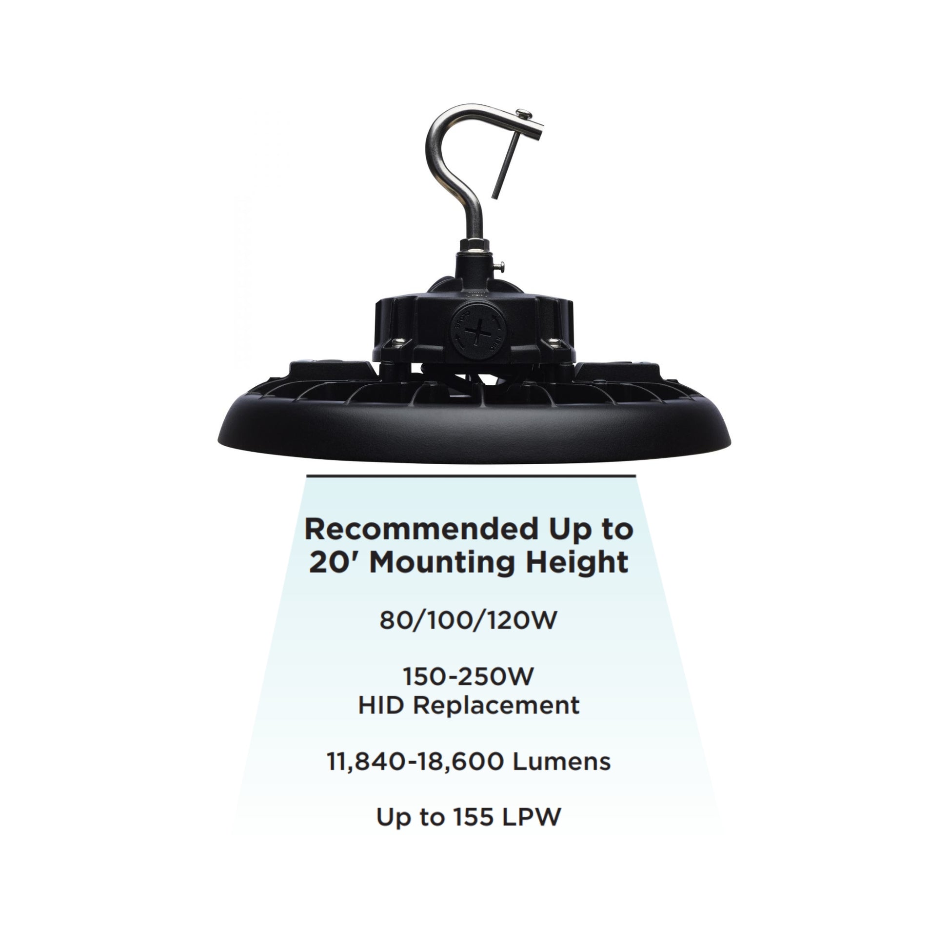 SATCO|NUVO - High Bay UFO LED Light, 120W, 18600 Lumens, 30K/40K/50K, 120/277V | Bees Lighting