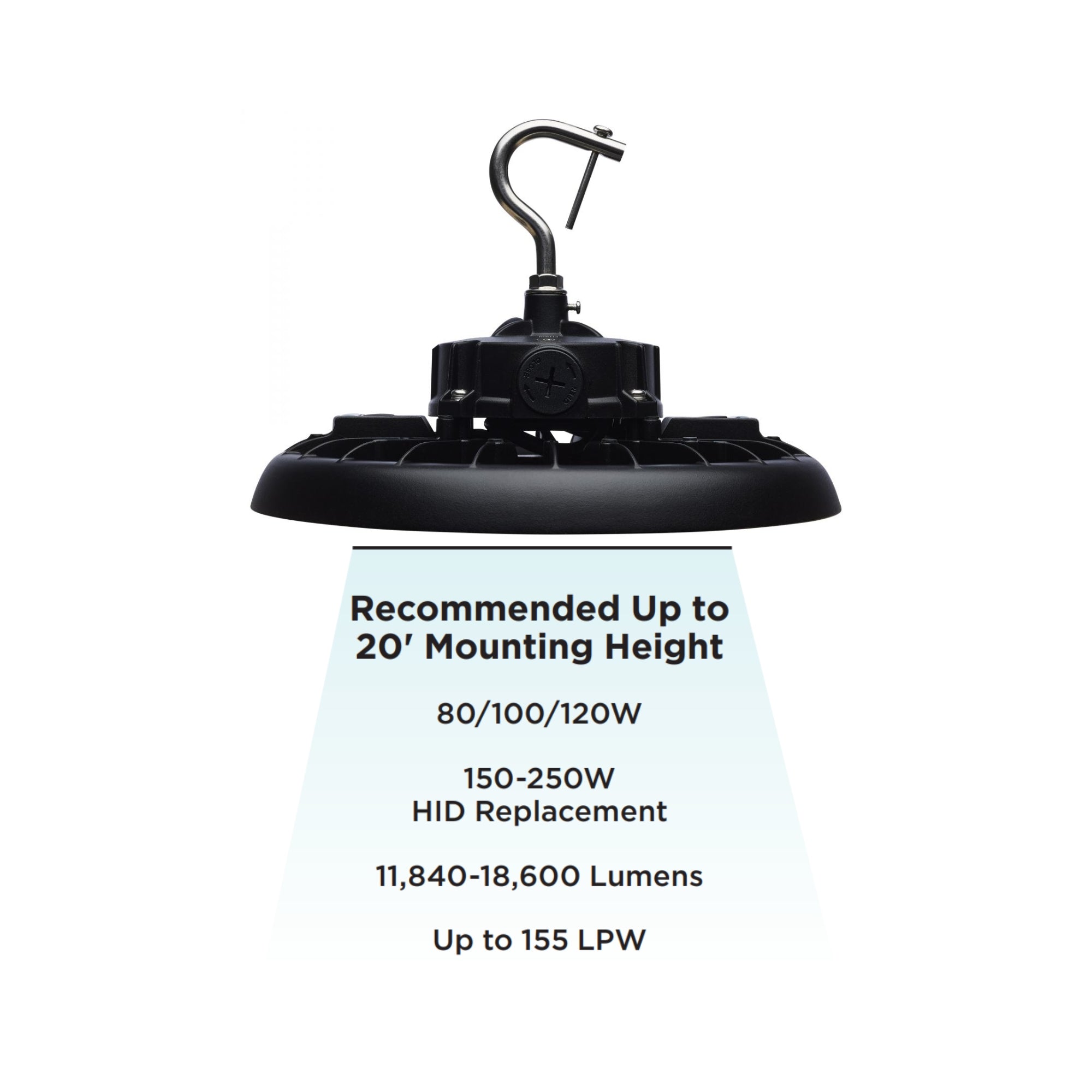 SATCO|NUVO - High Bay UFO LED Light, 120W, 18600 Lumens, 30K/40K/50K, 120/277V | Bees Lighting