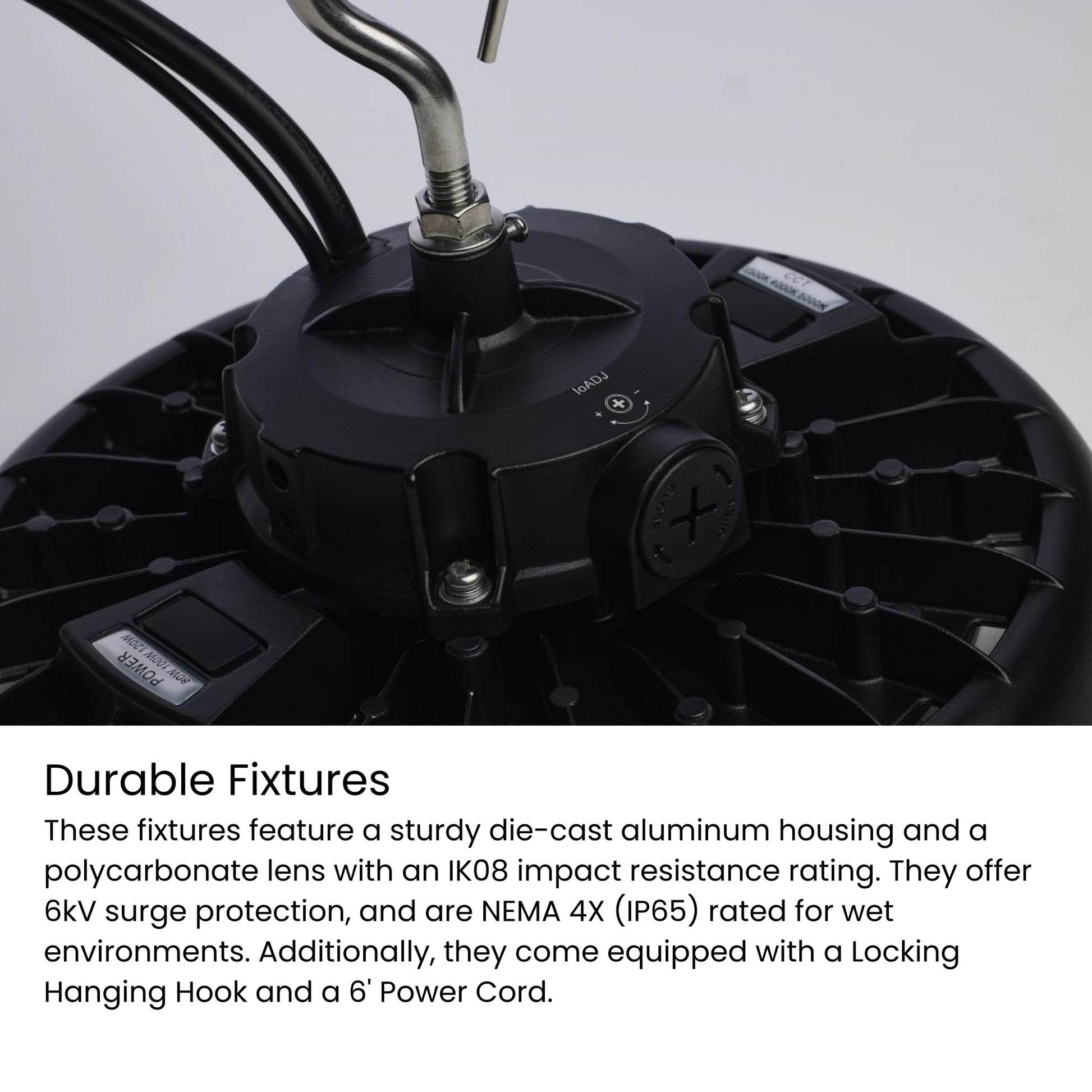 SATCO|NUVO - High Bay UFO LED Light, 120W, 18600 Lumens, 30K/40K/50K, 120/277V | Bees Lighting