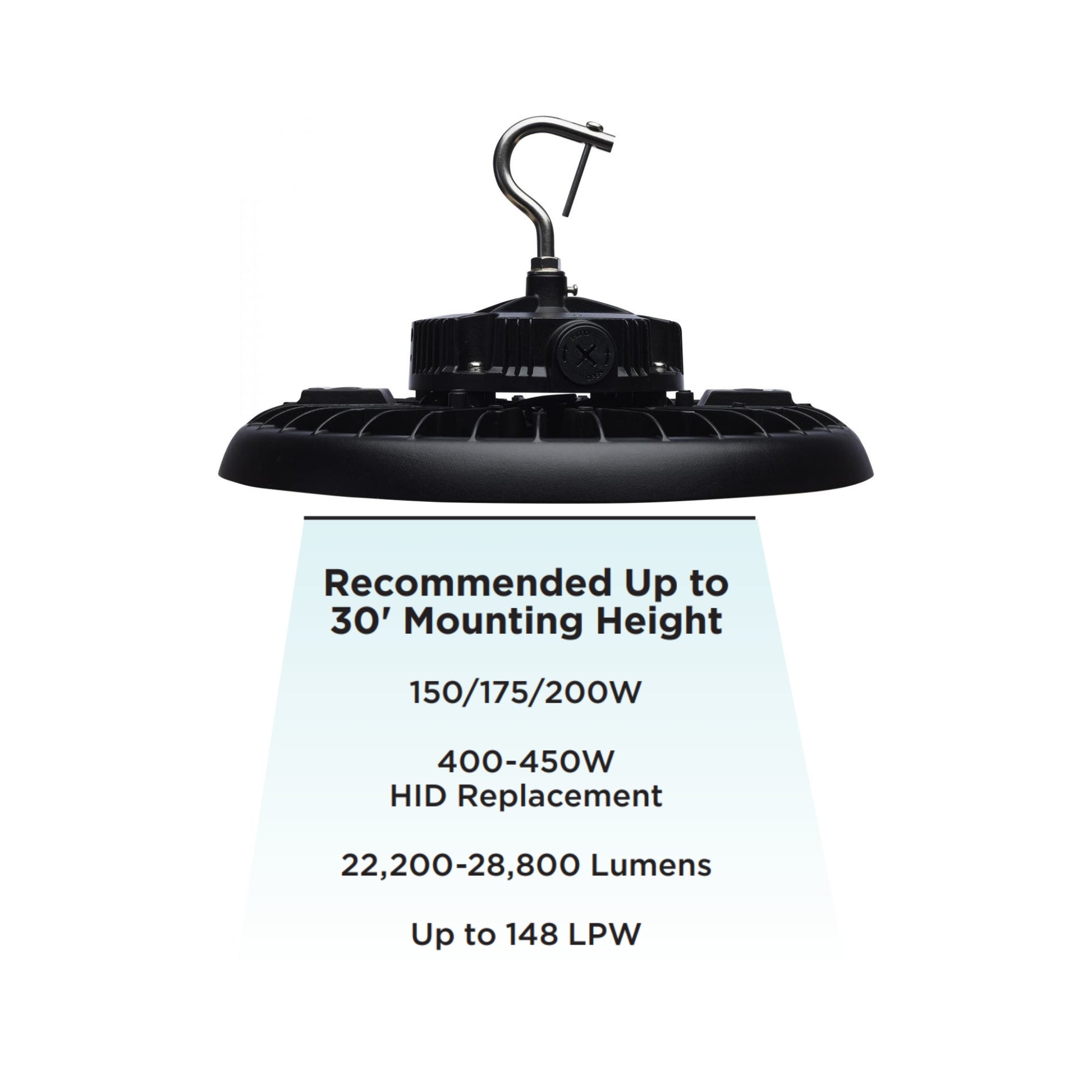 SATCO|NUVO - High Bay UFO LED Light, 200W, 29000 Lumens, 30K/40K/50K, 120/277V | Bees Lighting